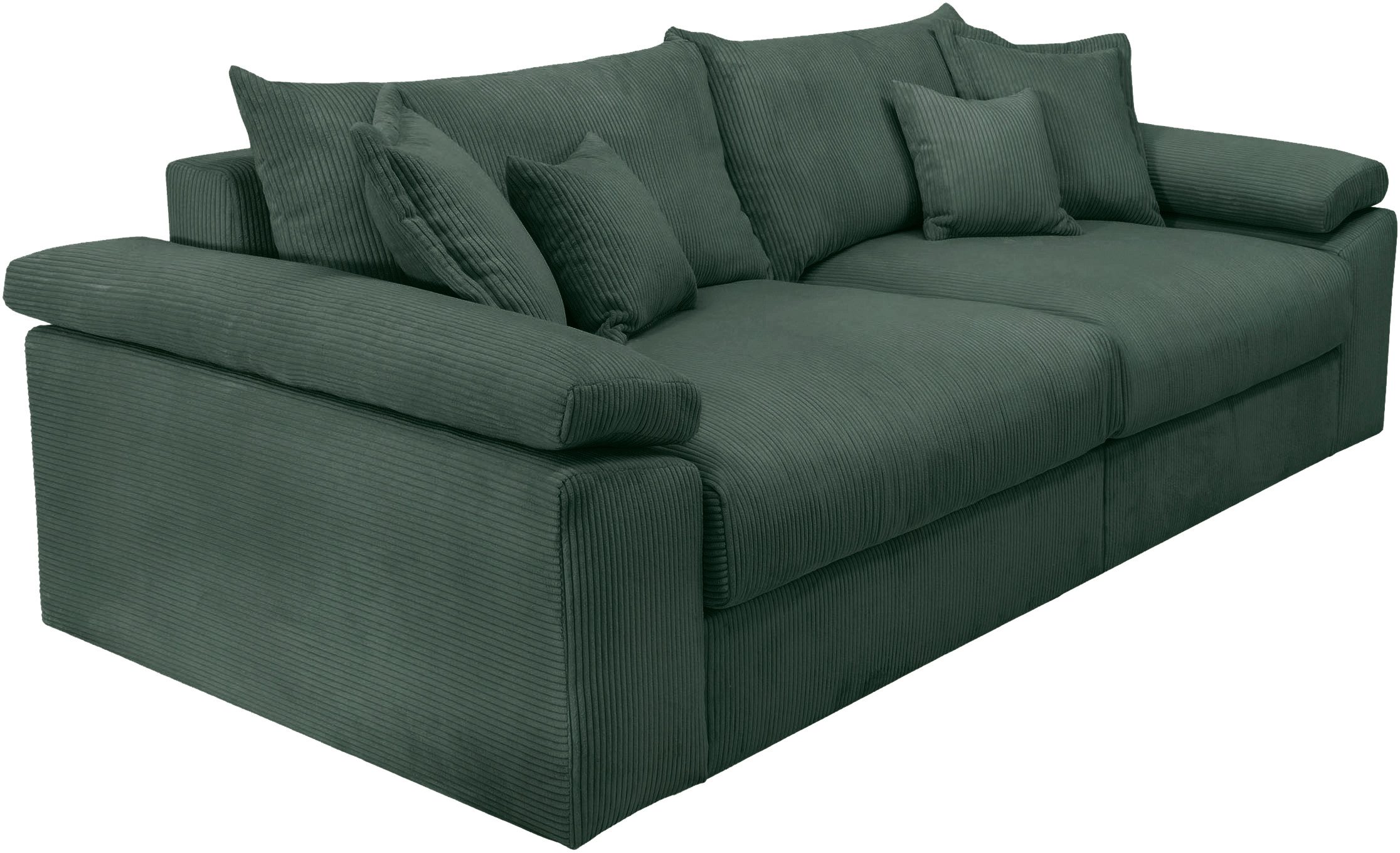 Home affaire Megabank Soft&Cosy XL - breedte 246 cm Mega-bank, in corduroy, met binnenvering