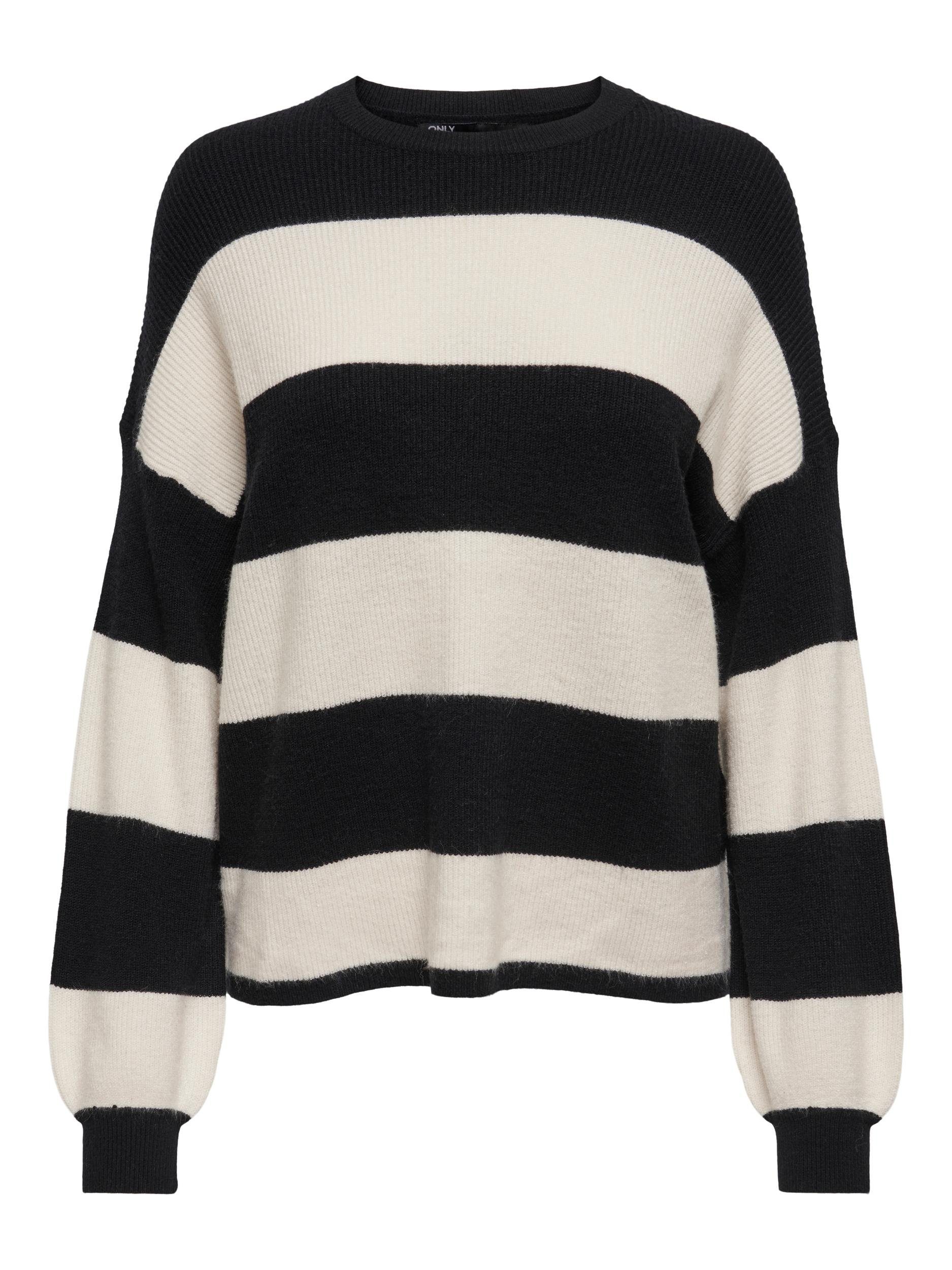 Only Gebreide trui ONLATIA L/S STRIPE PULLOVER KNT NOOS