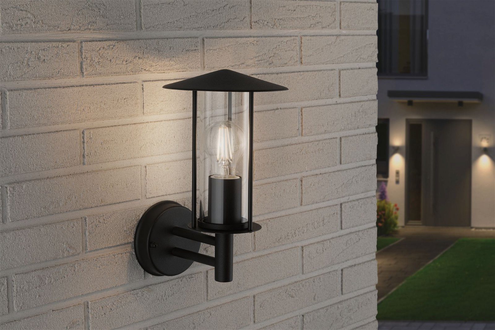Paulmann Wandlamp voor buiten Classic IP44 173mm max. 15W 230V donkergrijs metaal, glas (1 stuk)