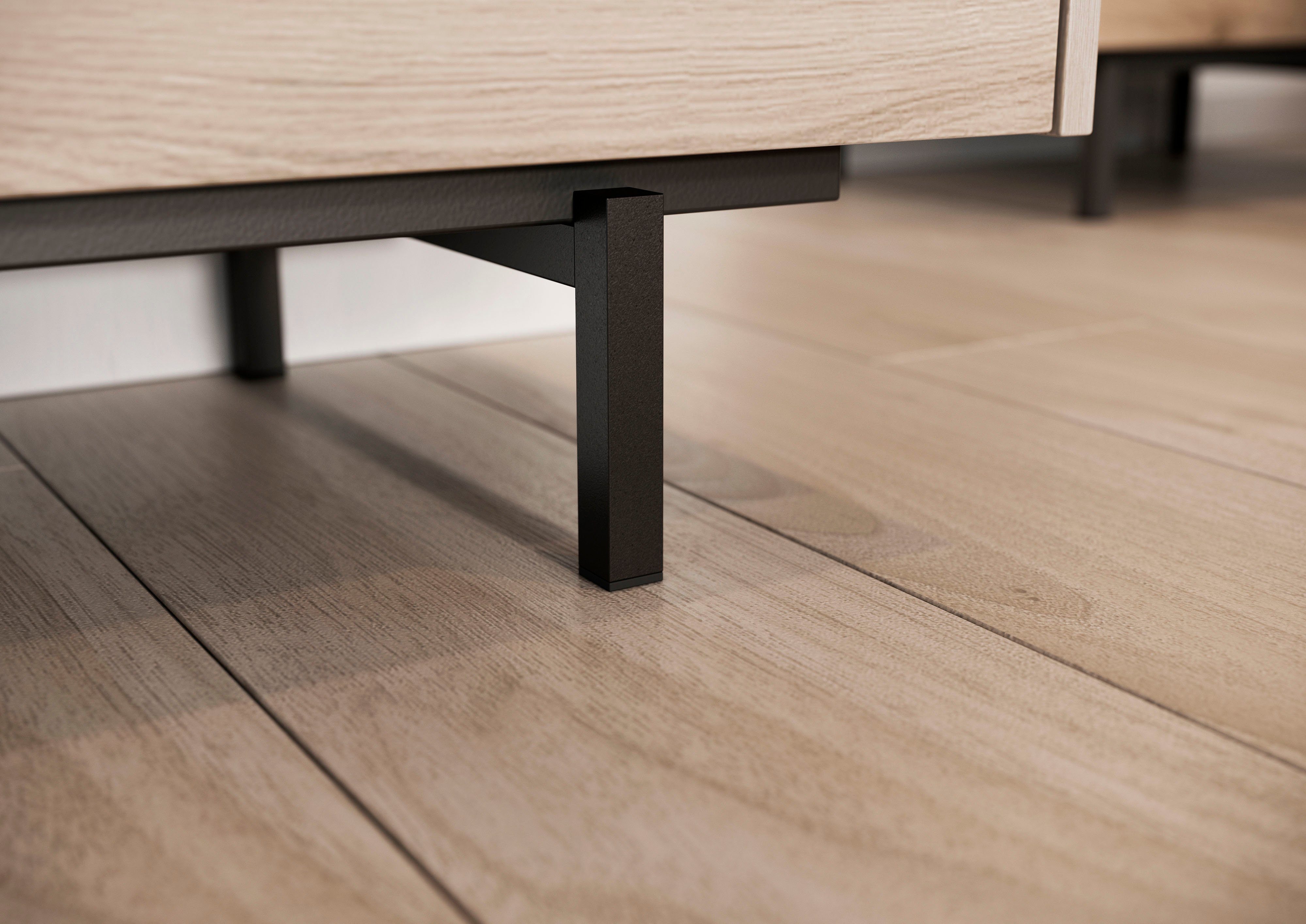 GERMANIA Salontafel Cantoria met een open en een gesloten vak, greeploos design