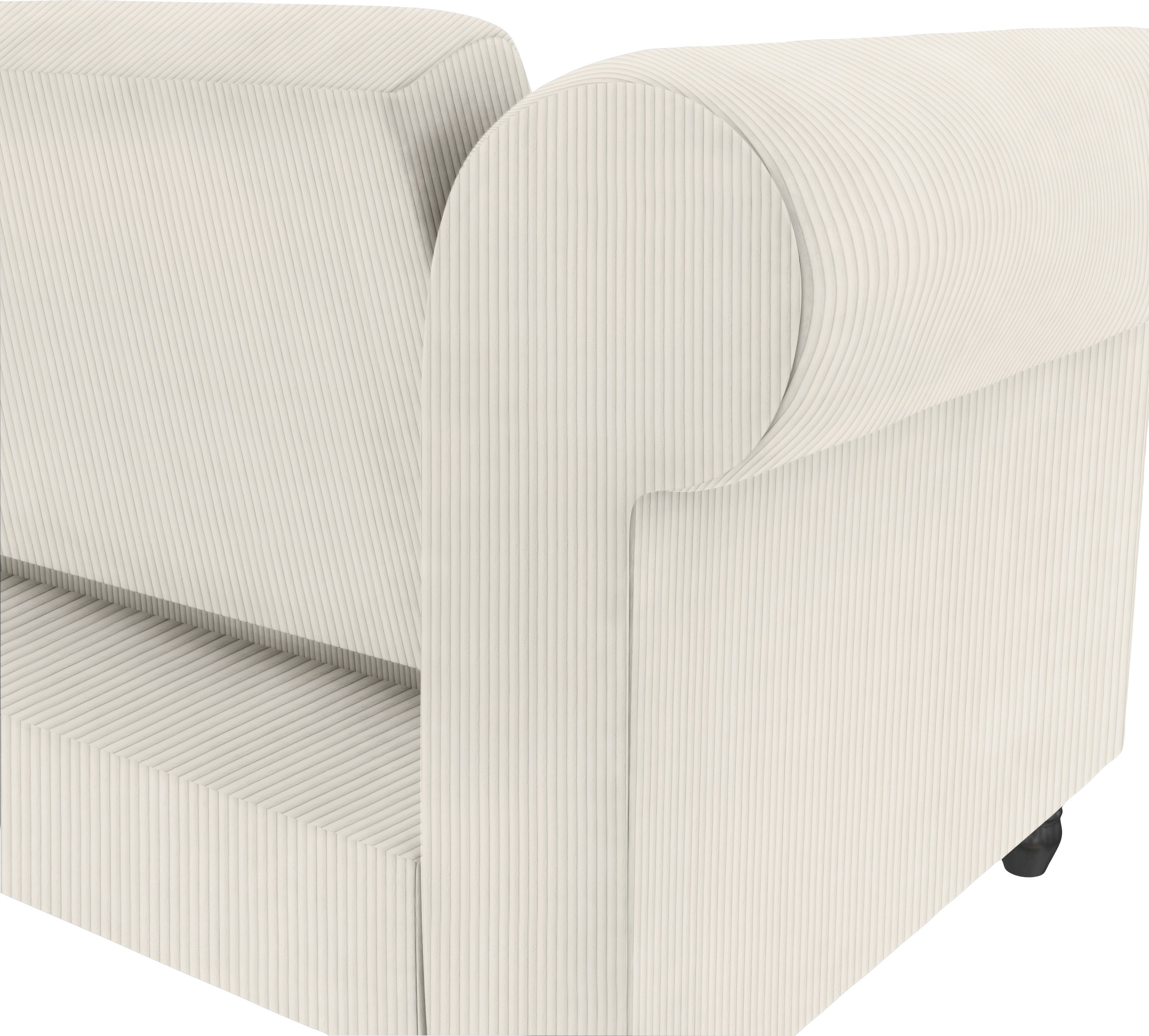 Dorel Home Hoekbank Felix II, L-model, bedbank 241cm (ligoppervlak 108x195 cm),