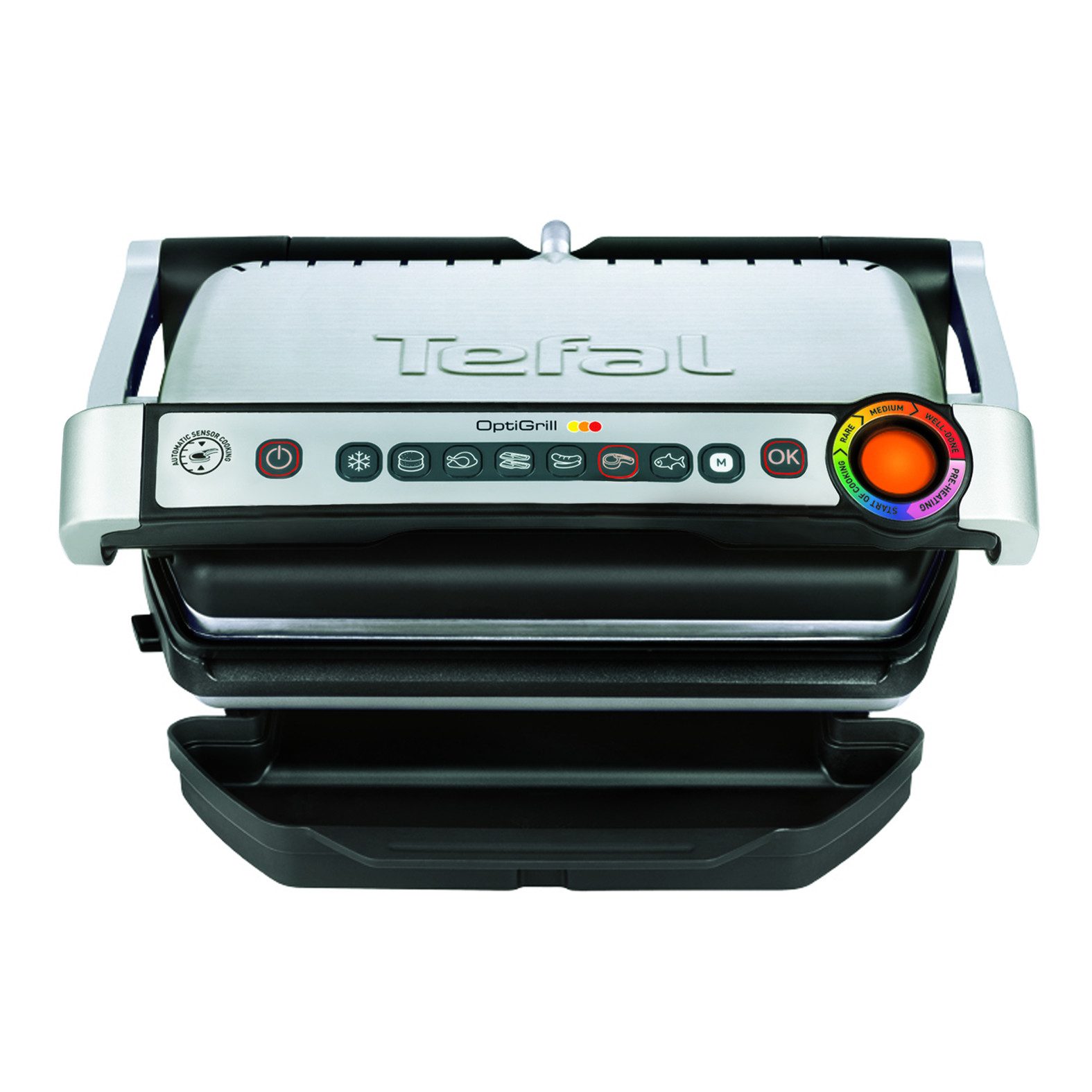 Tefal Contactgrill OptiGrill, 6 automatische programma's, één handmatig programma