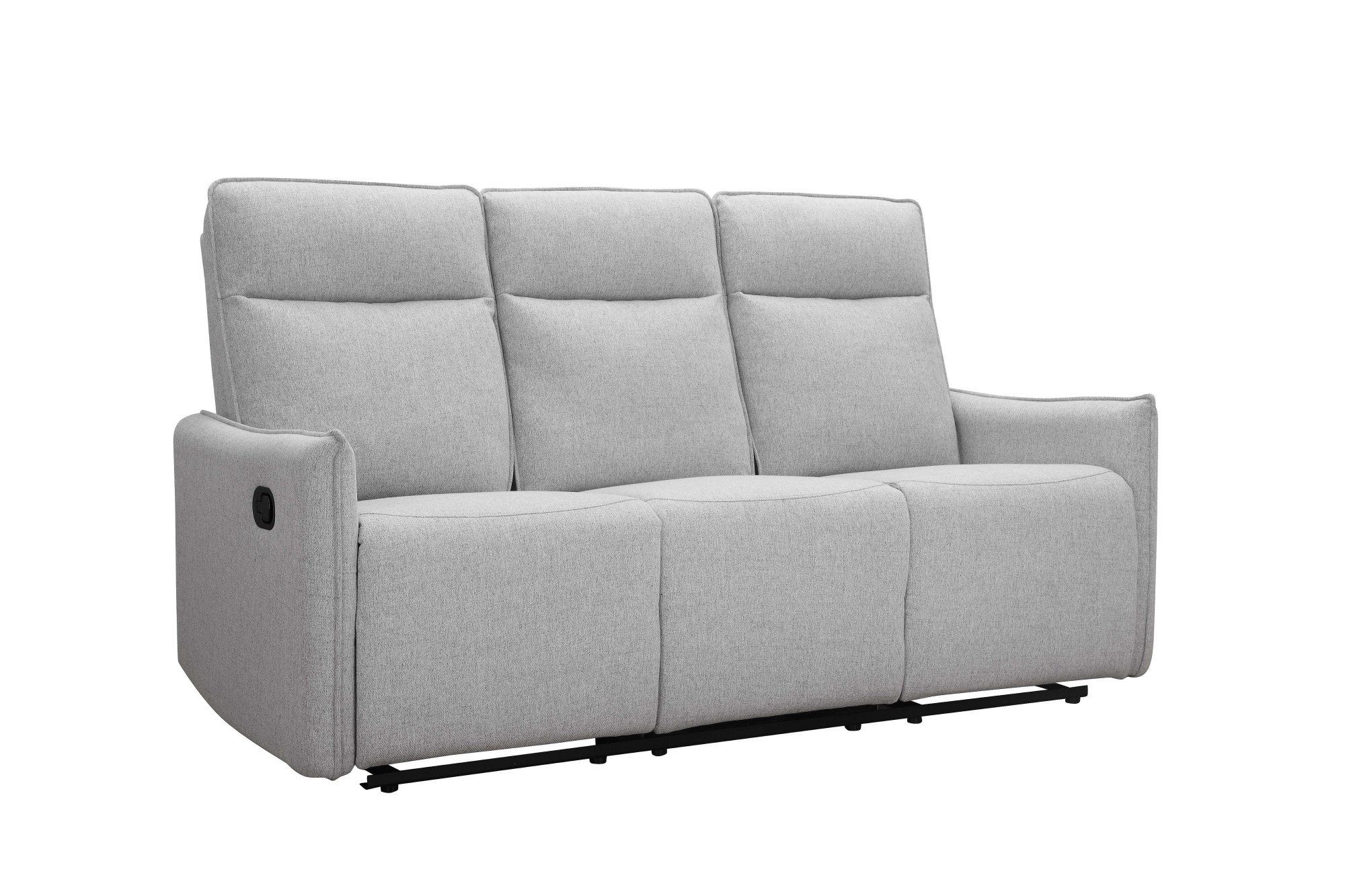 Dorel Home 3-zitsbank Lugo, bioscoopbank met relaxfunctie in kunstleer en geweven stof