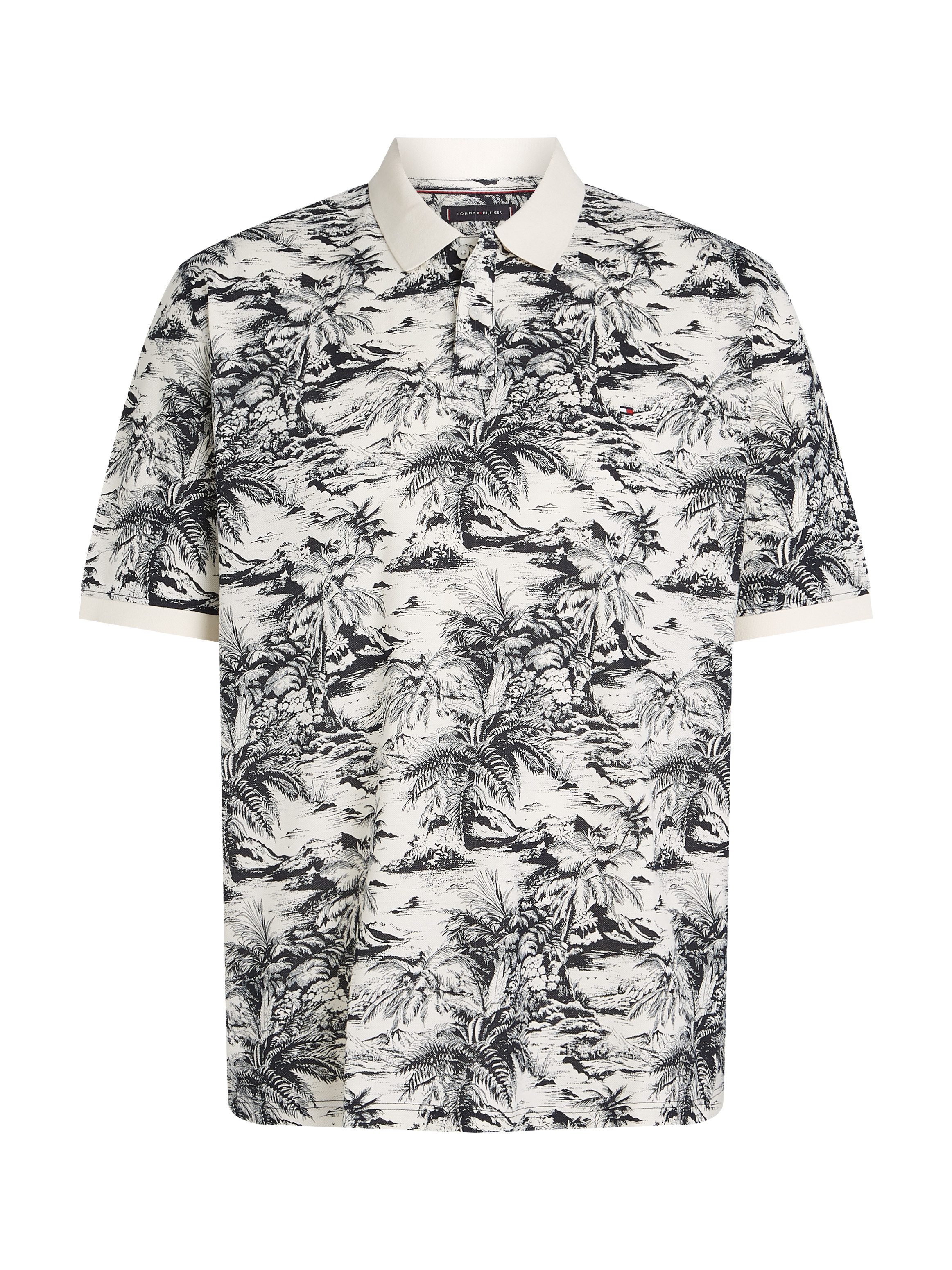 Tommy Hilfiger Poloshirt BT-AOP LINEN REG POLO-B