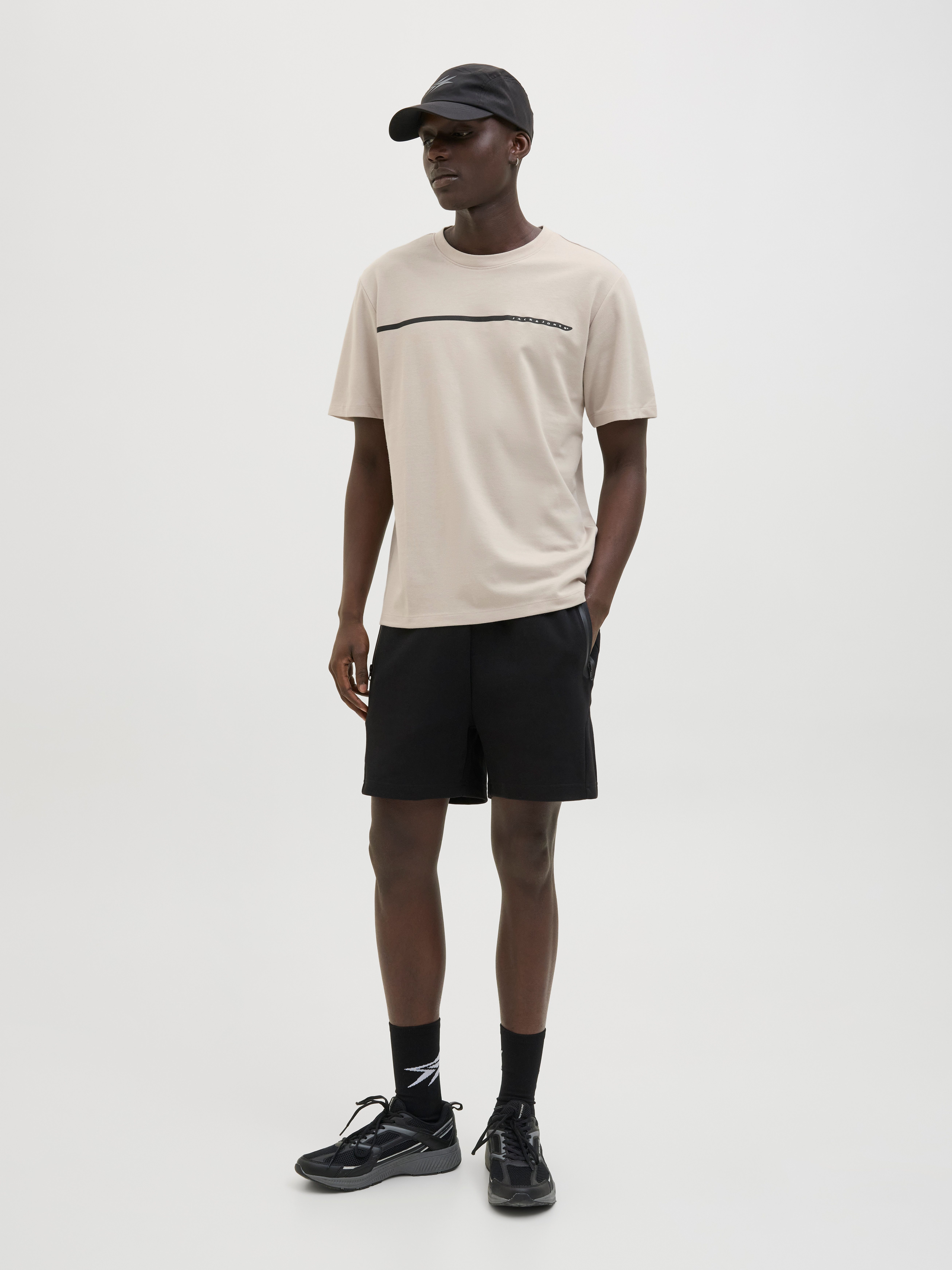 Jack & Jones T-shirt JCOFUSION FULL BRANDING TEE SS CREW NOOS
