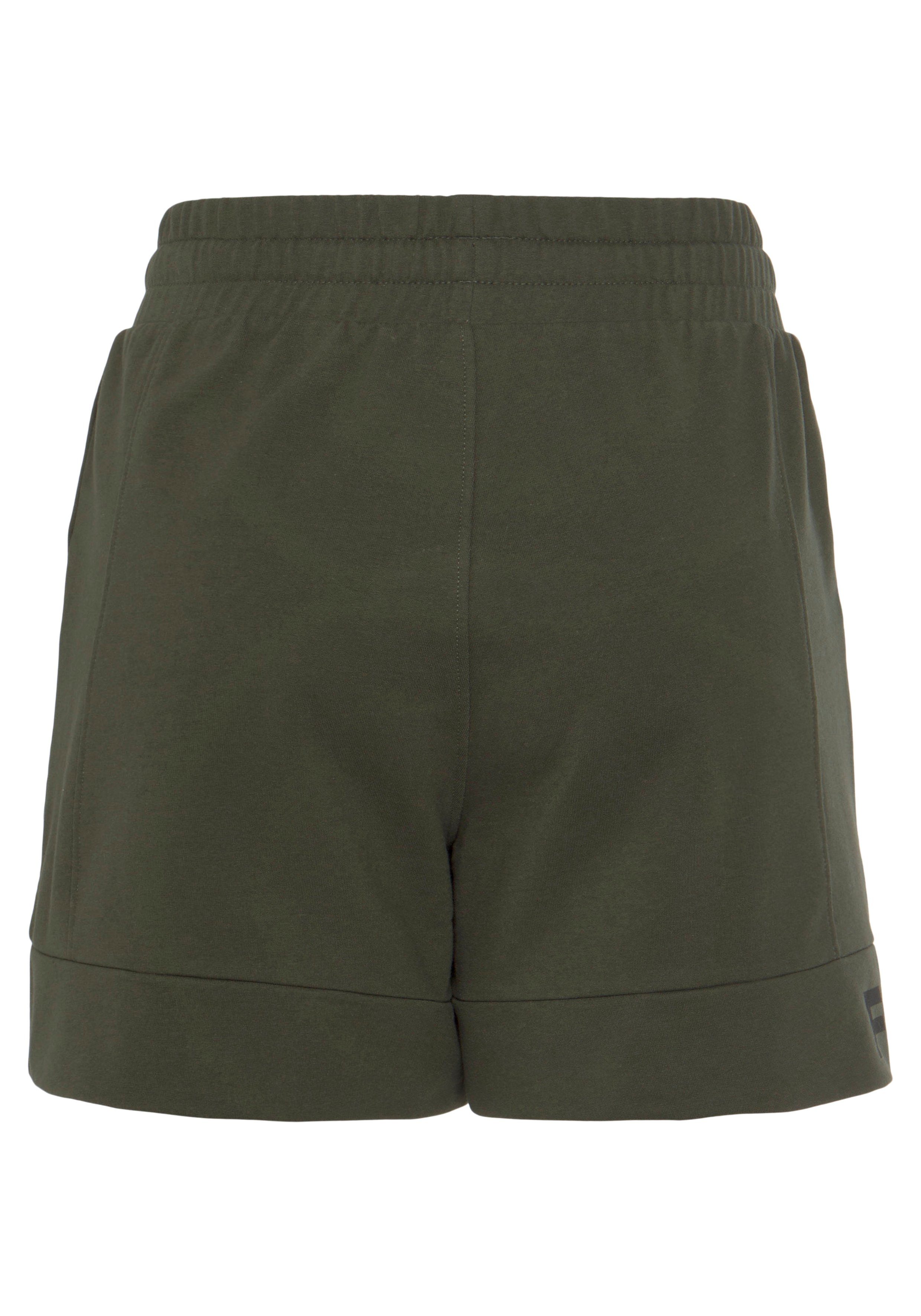 FCUK Sweatshort met lengte scheidingnaad en logo-opdruk loungewear (1-delig)