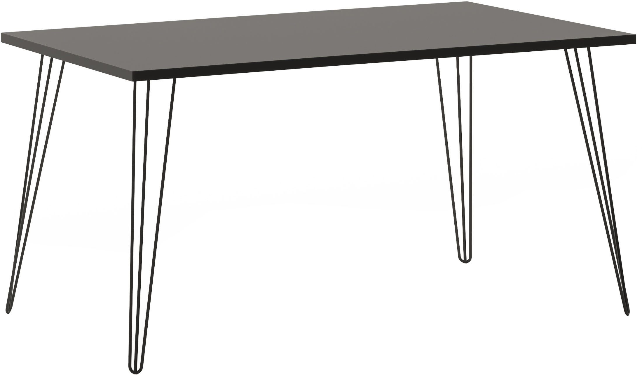 Schildmeyer Tafeltje Fynn Tafelpoten van metaal bureaus maat 140,0 cm x 74,0 cm x 80,0 cm grijs