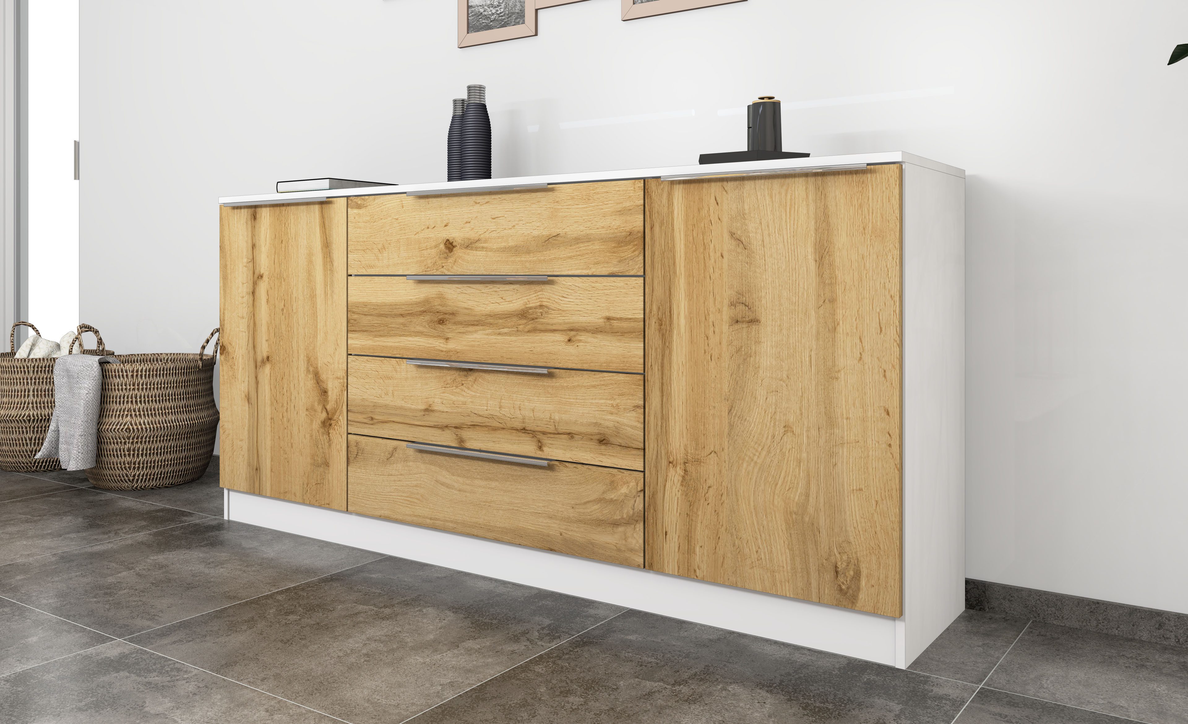 borchardt Möbel Kast Oliva Breedte 166 cm, met 4 lades