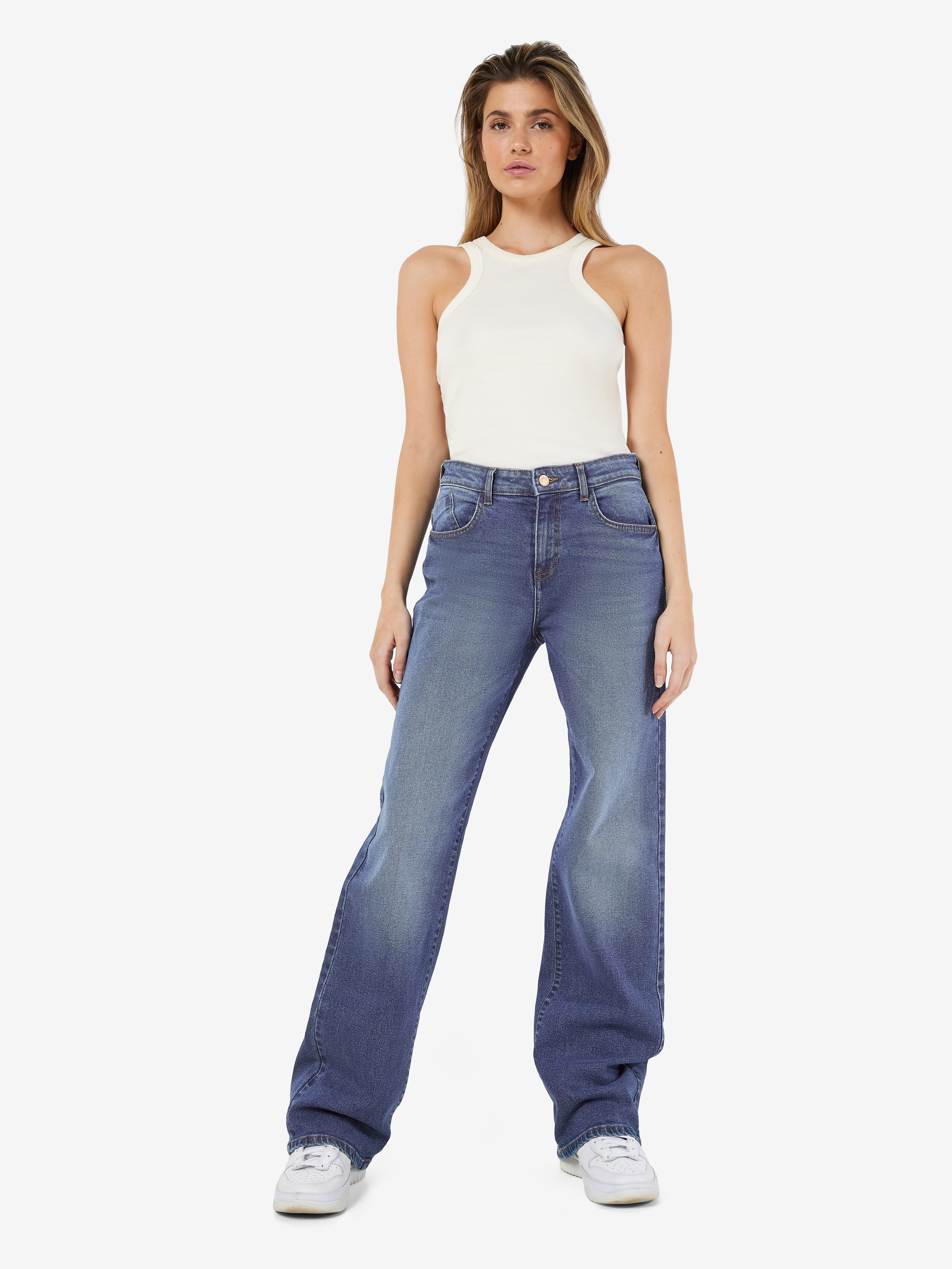 Noisy may Wijde jeans NMYOLANDA NW WIDE JEANS AZ308MB FWD NOOS