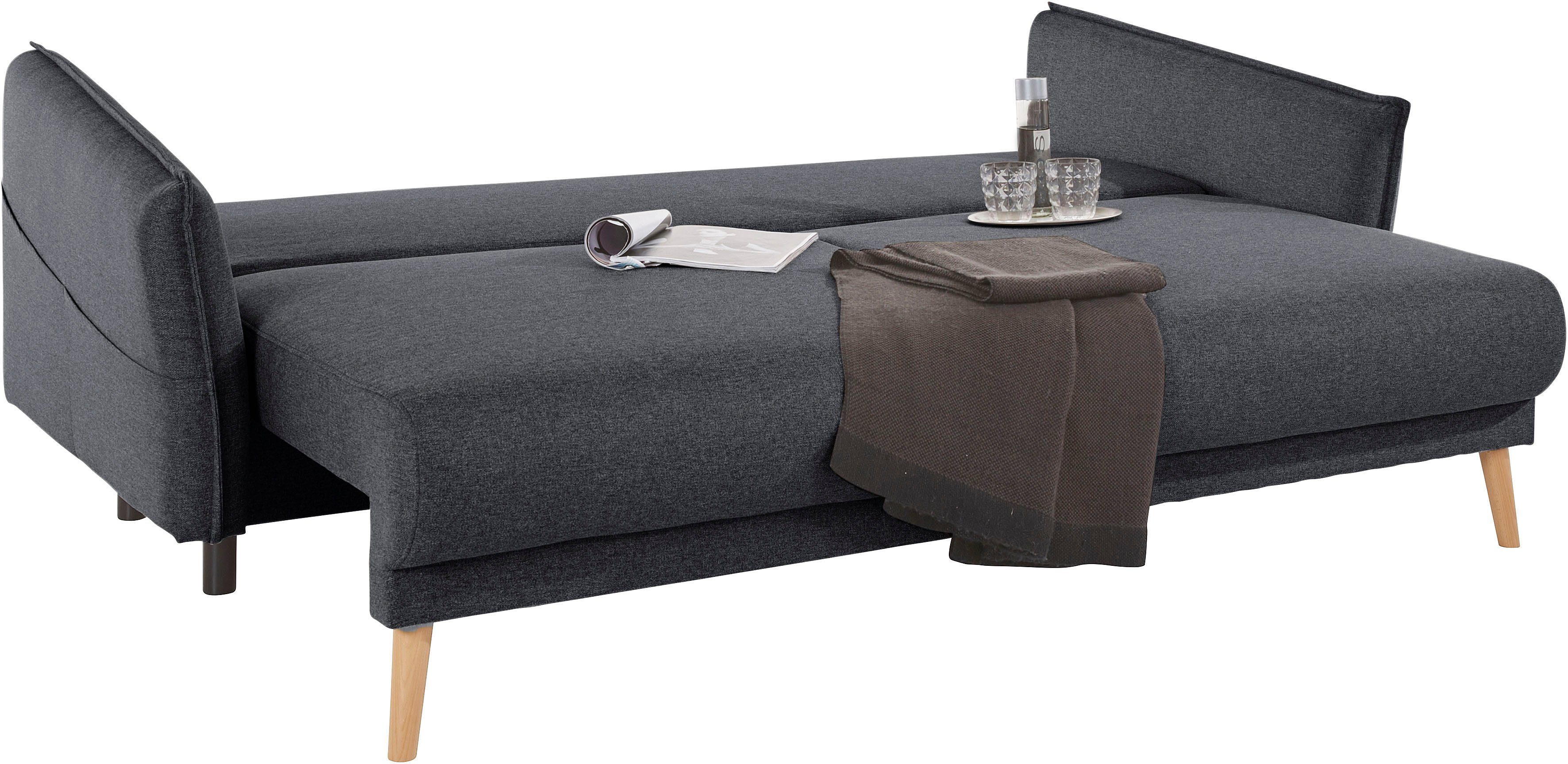 Home affaire Slaapbank Granbo incl. slaapfunctie en bedkist, binnenveringsinterieur, zijzak