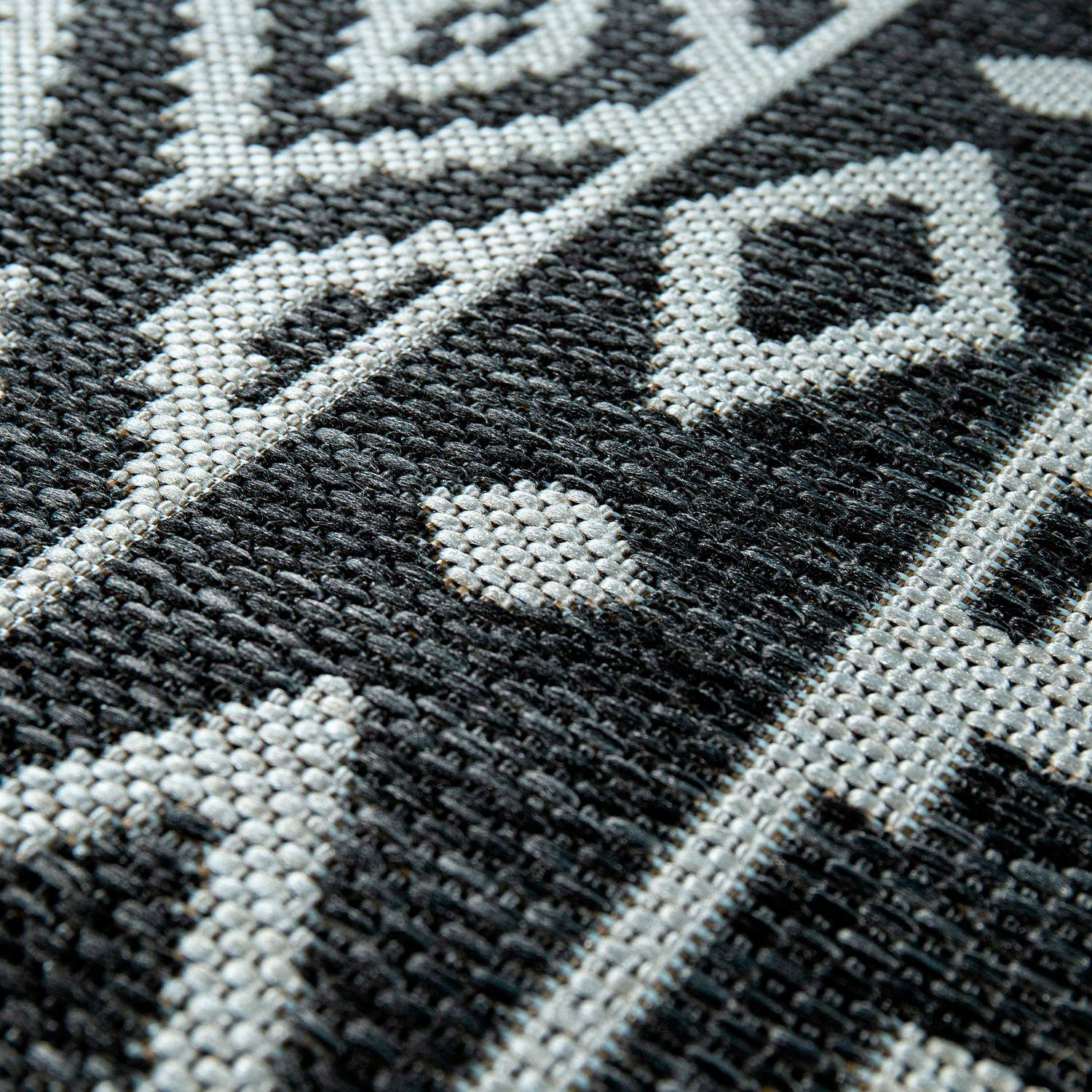 Paco Home Vloerkleed Coco 201 Platweefsel, ruitdesign, geschikt voor binnen en buiten, woonkamer