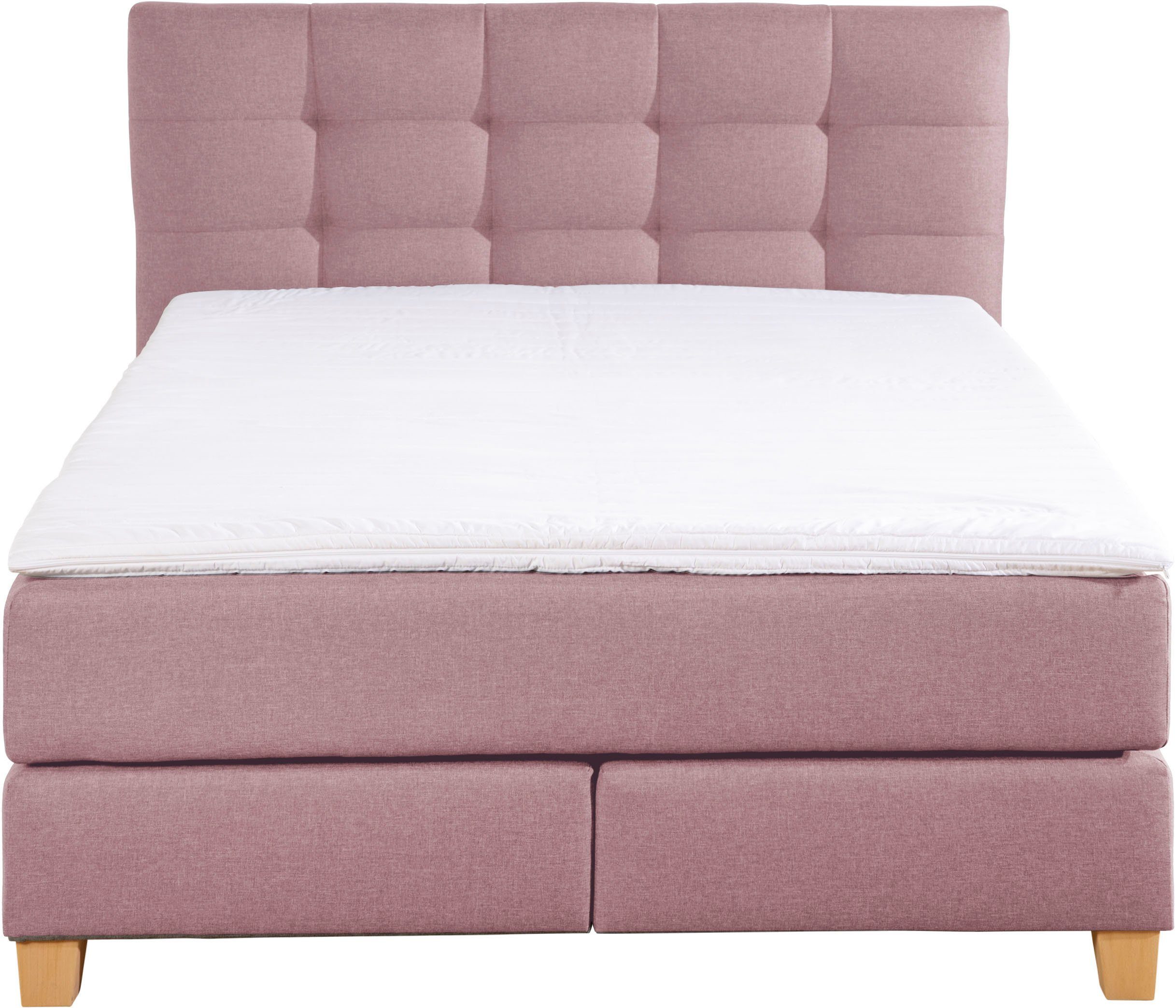 Home affaire Boxspring Moulay incl. topmatras, in extra lang 220 cm, 3 hardheden, ook in h4