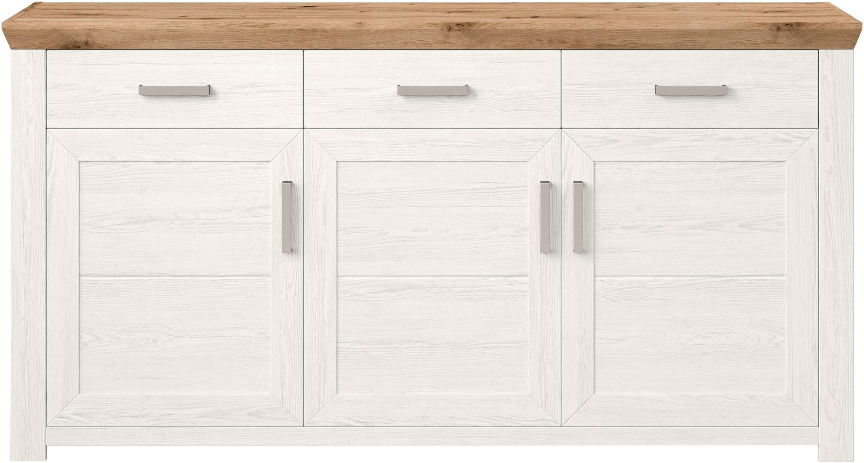 set one by Musterring Dressoir York Type 52, in 3 kleurvarianten, landhuisstijl, B 184 x H 95 cm