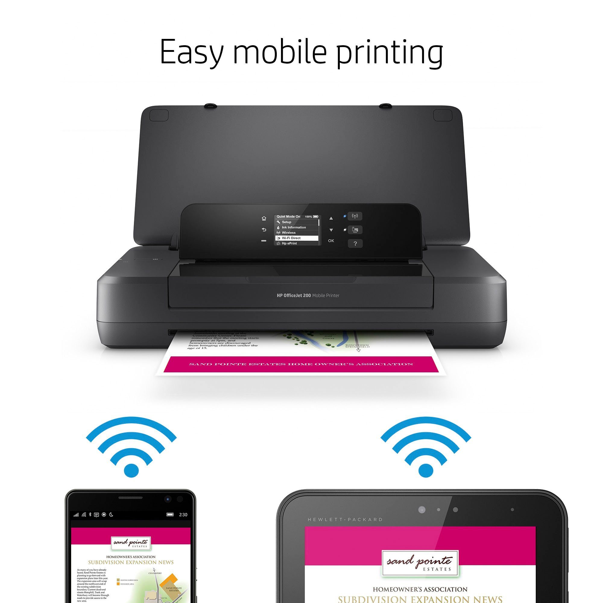 HP Mobiele printer OfficeJet 200 mobiele printer