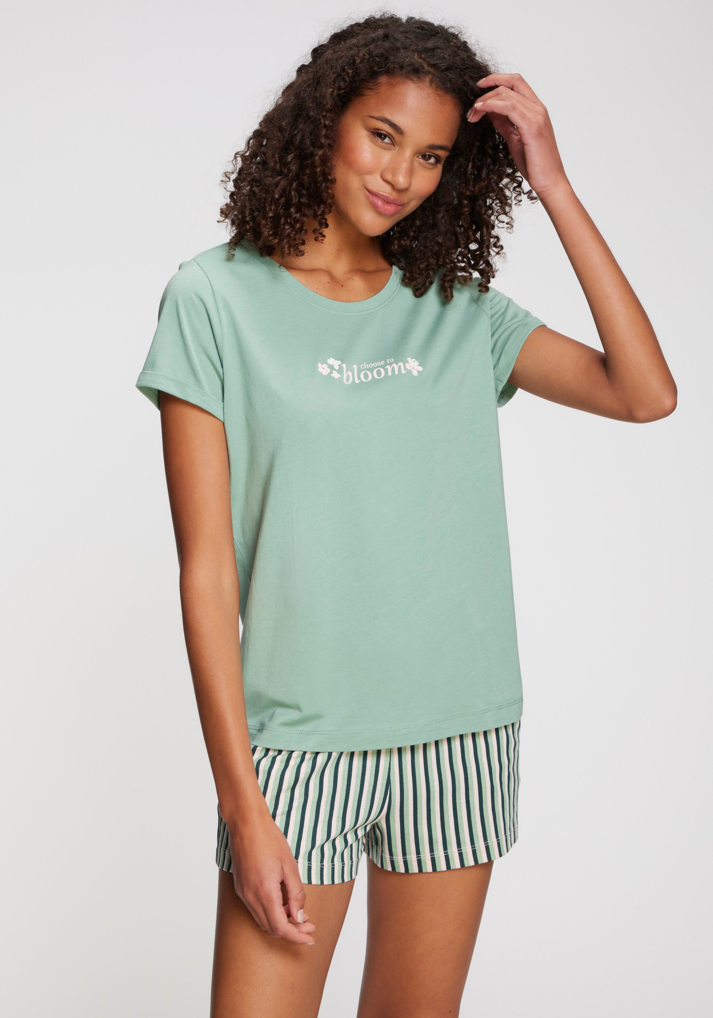 s.Oliver RED LABEL Beachwear Pyjama top Met kleine frontprint