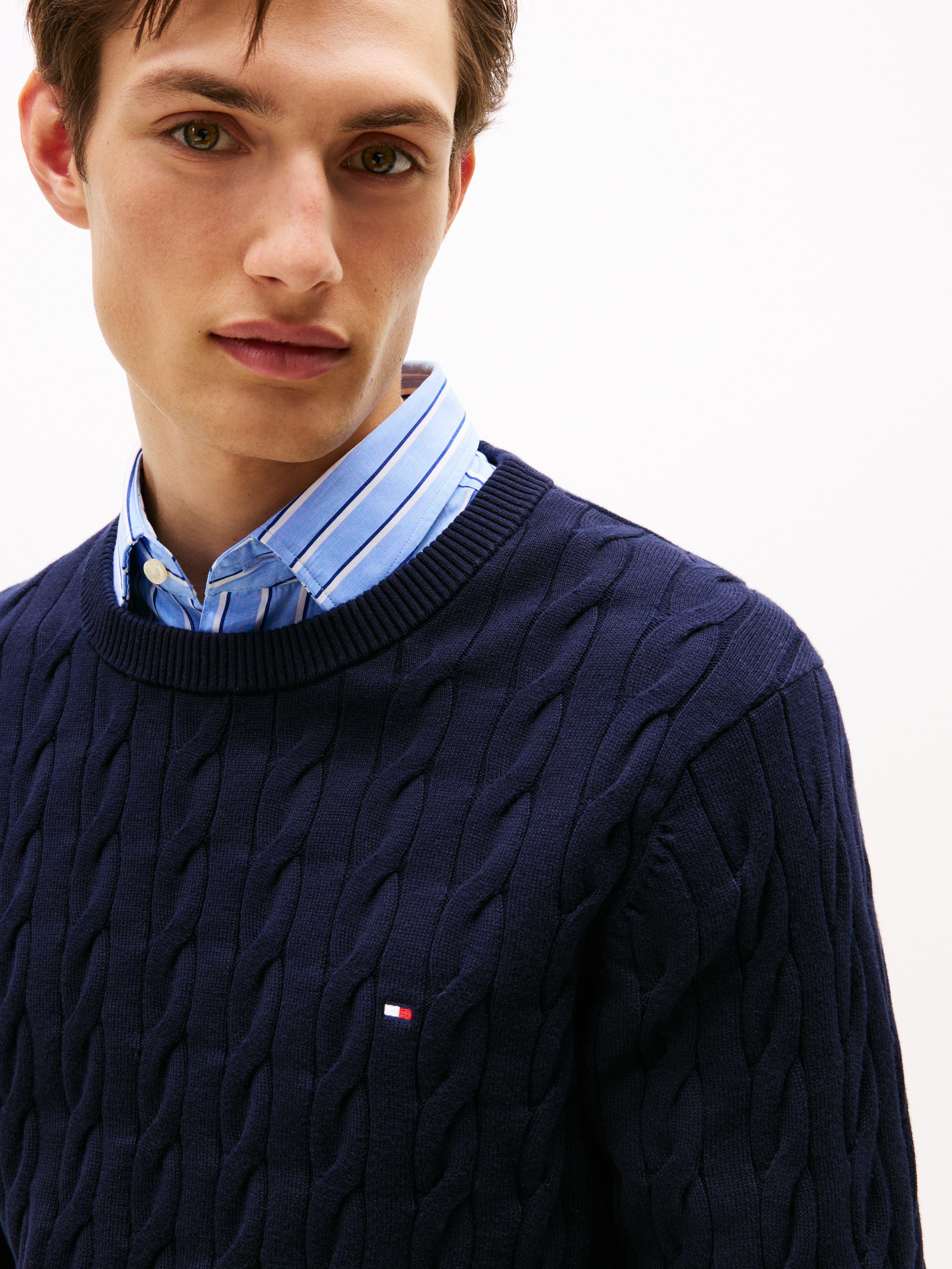 Tommy Hilfiger Gebreide trui CLASSIC CABLE CREW NECK