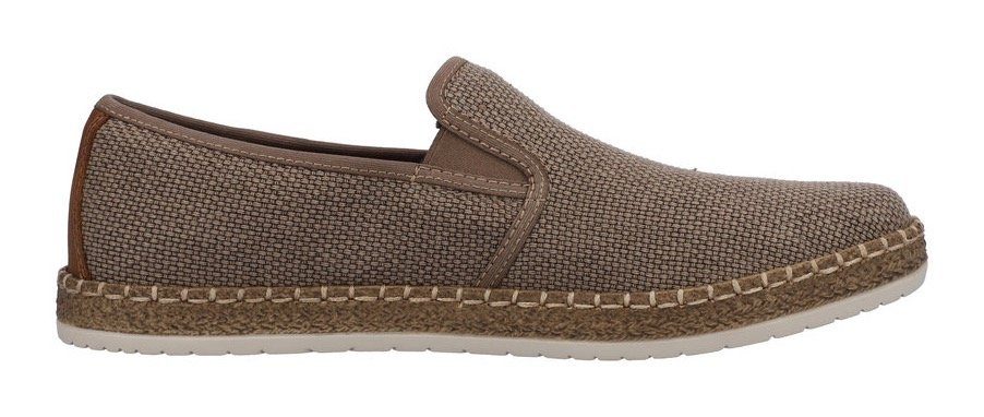 Rieker Espadrilles Slipper, strand schoen, zomerschoen met stretchinzetten