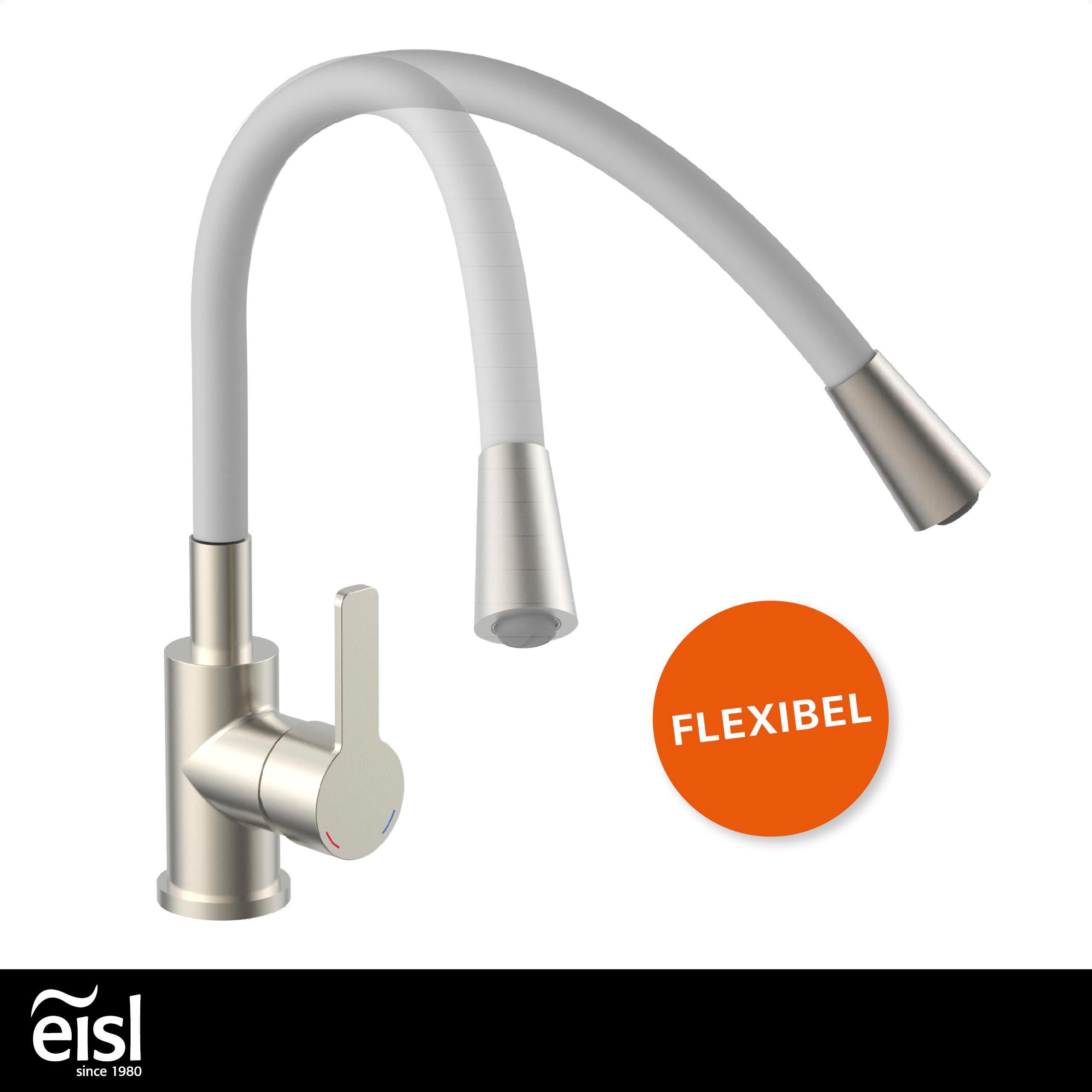 Eisl Gootsteen kraan Flexo energiebesparende cold-start, waterbesparende eco click,360° draaibaar