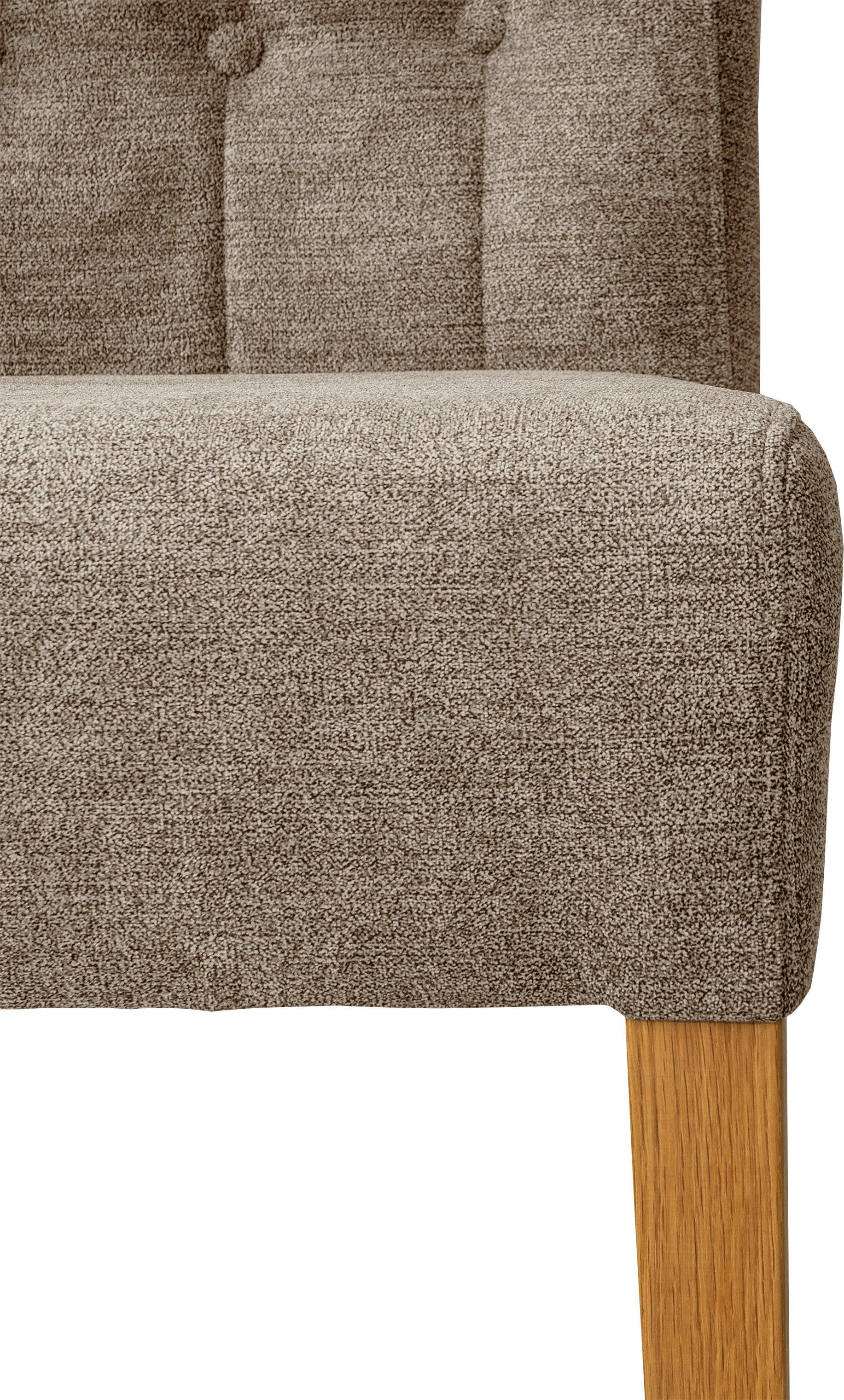 Home affaire Stoel Queen Eetkamerstoel met capitonnage, set van 2, 4 of 6