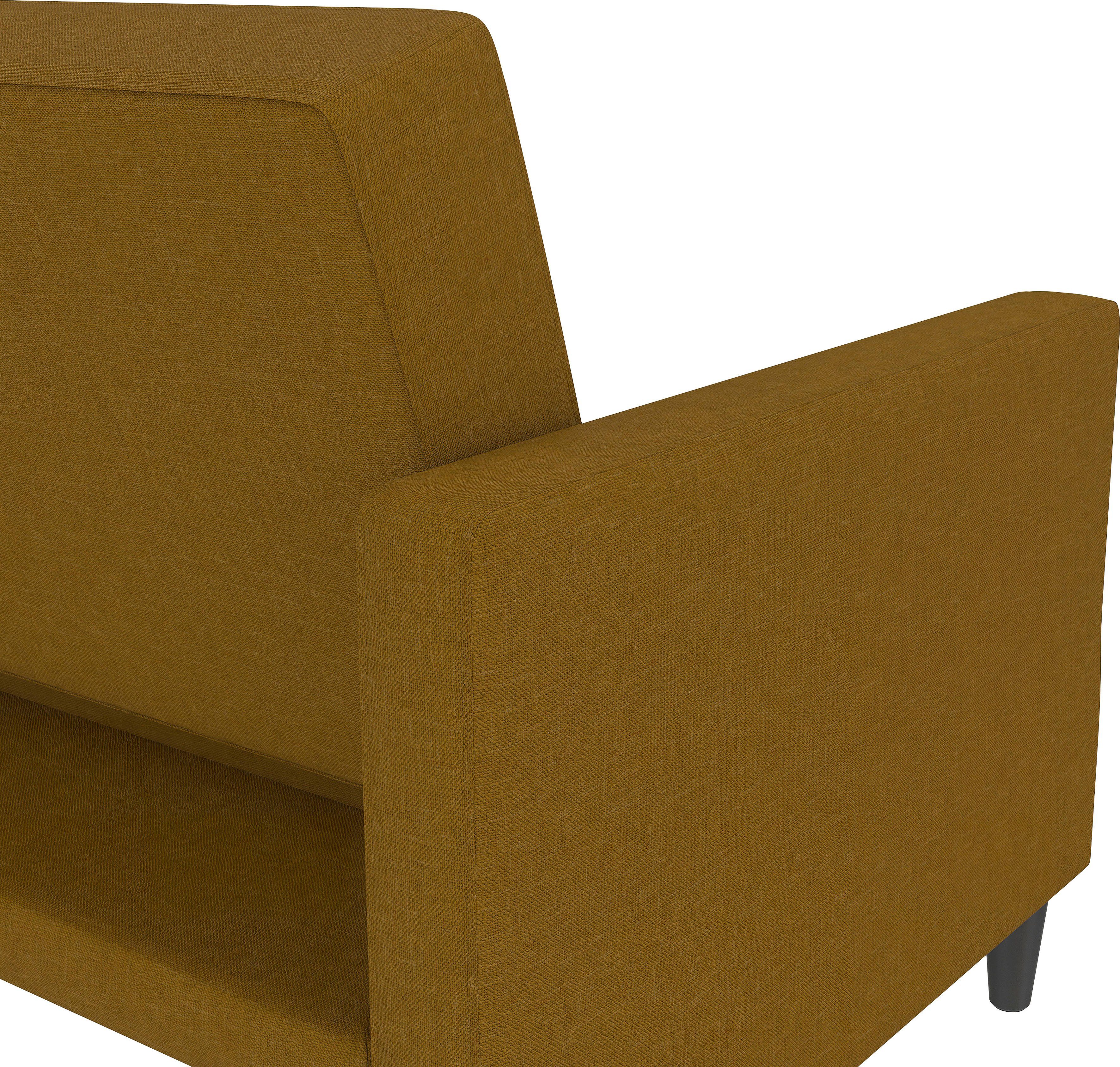 Dorel Home 3-zitsbank Hartford II Slaapfunctie, rugleuning 2-delig, 3-voudig verstelbaar, zithoogte 43 cm