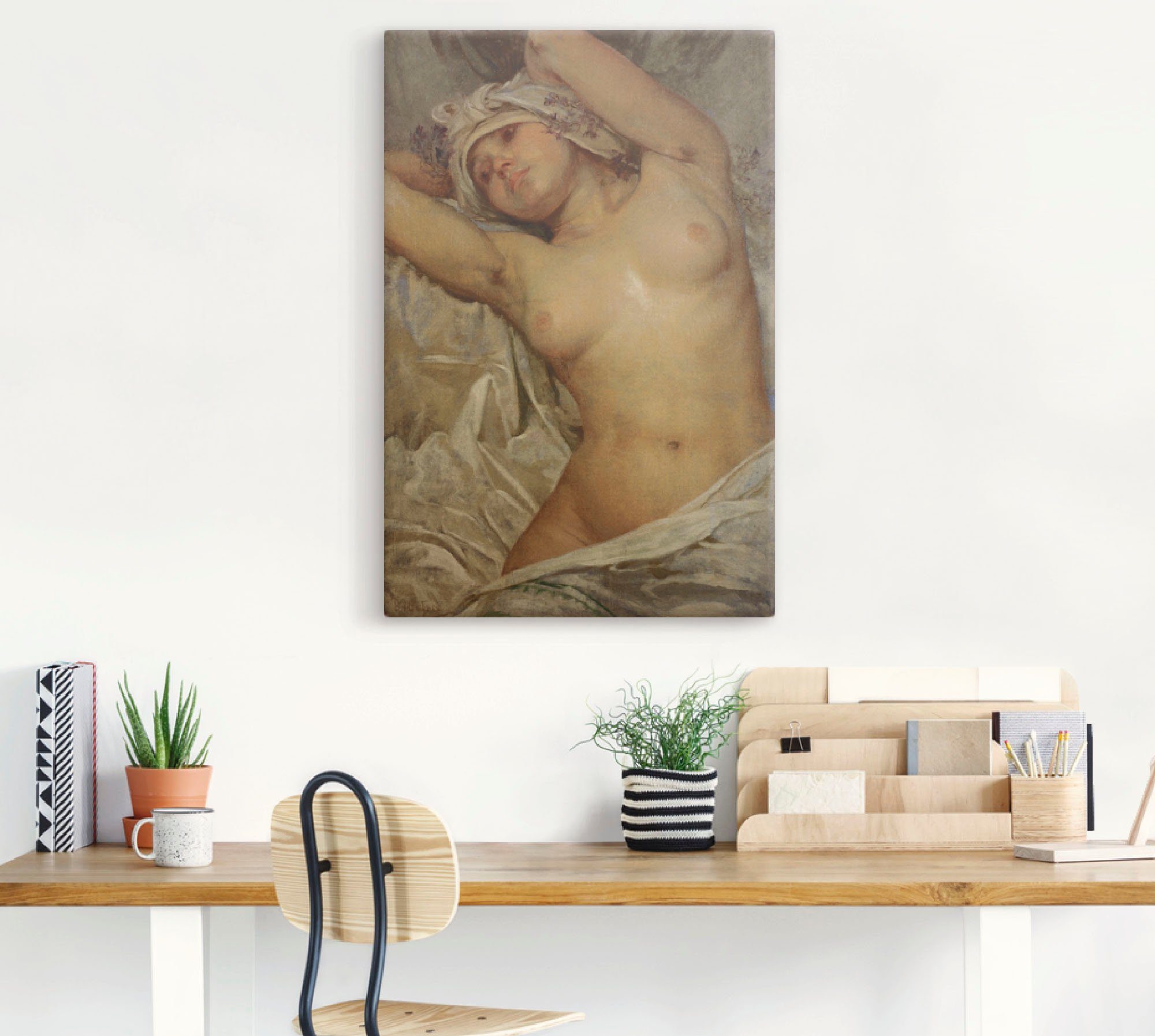 Artland Artprint Naakt meisje. 1922. als artprint op linnen, poster, muursticker in verschillende maten