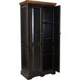 sit draaideurkast corsica met twee deuren, hoogte 180 cm, shabby chic, vintage zwart
