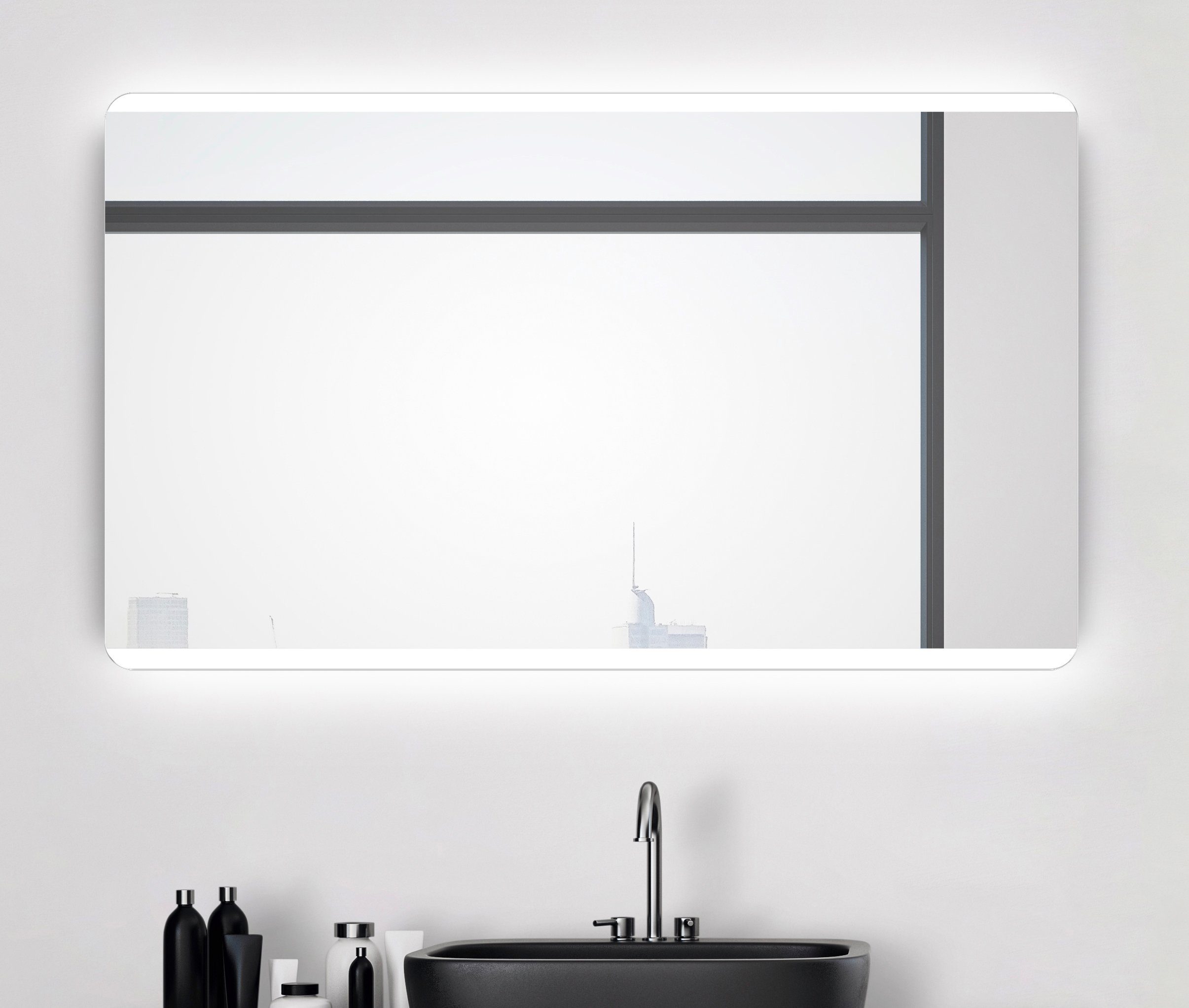 Talos Badspiegel Talos Chic 120 x 70 cm, design lichtspiegel spiegels & verlichting zilver