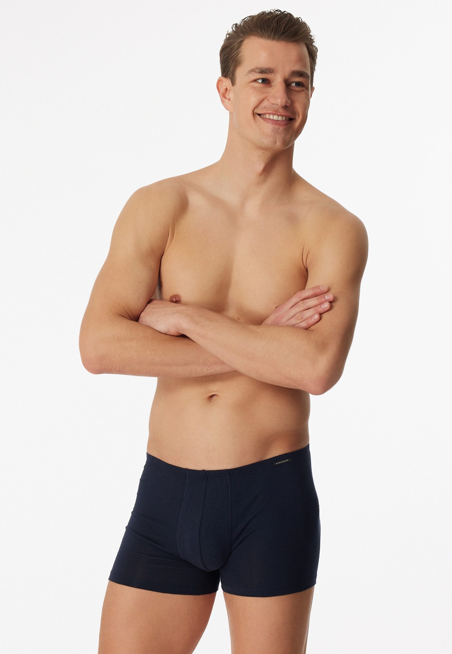 Schiesser Boxershort Essentials met logoband (Set van 2)