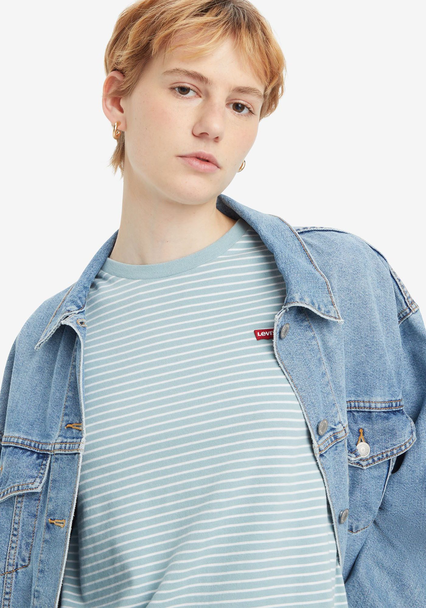Levi's® T-shirt The Perfect Tee met klein logoborduursel