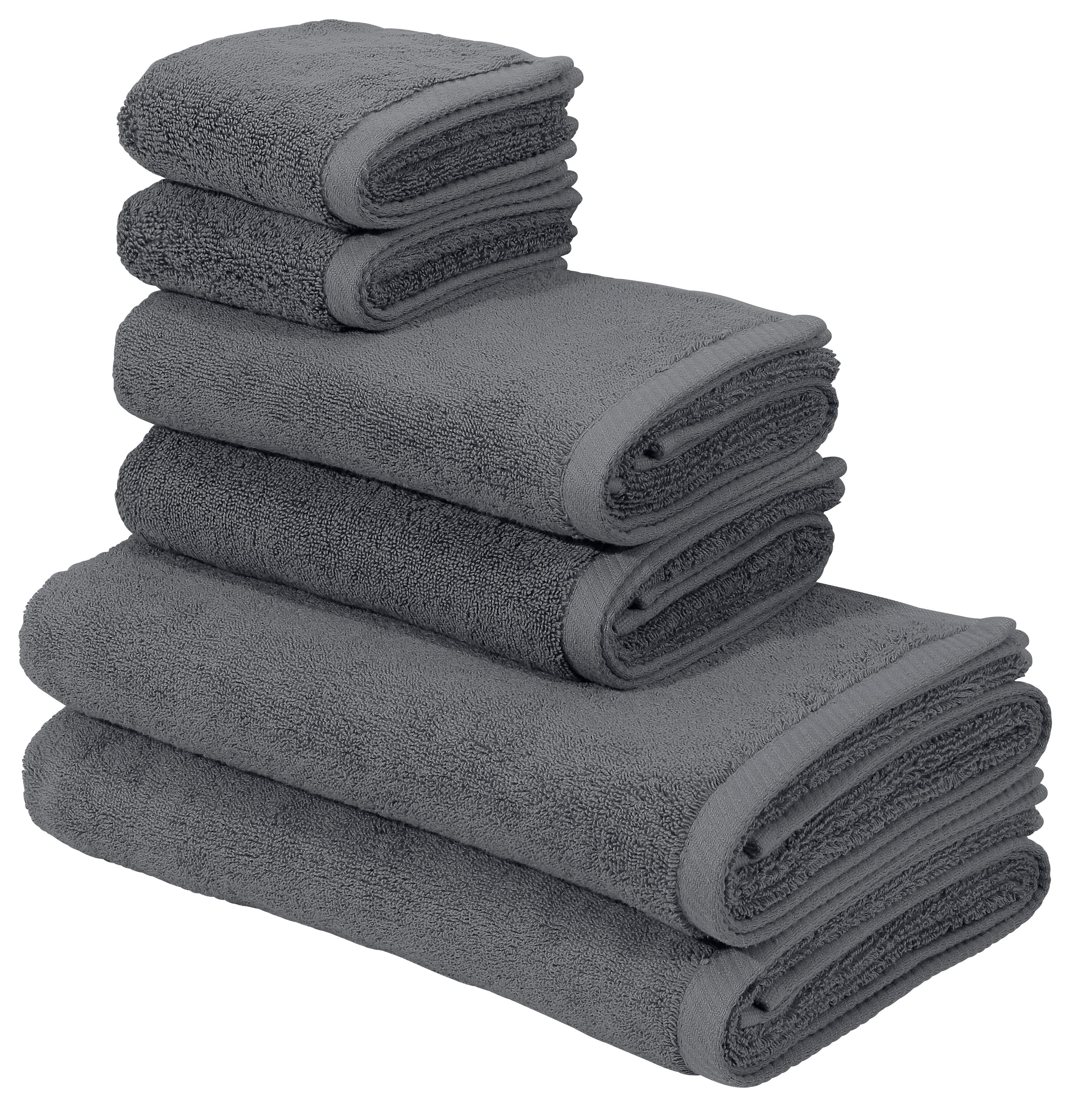 Bruno Banani Handdoekenset Lana, handdoek in premium kwaliteit 600g/m² hoogwaardig, stijlvol, zacht, extra zwaar, fluffy hotelkwaliteit (set)