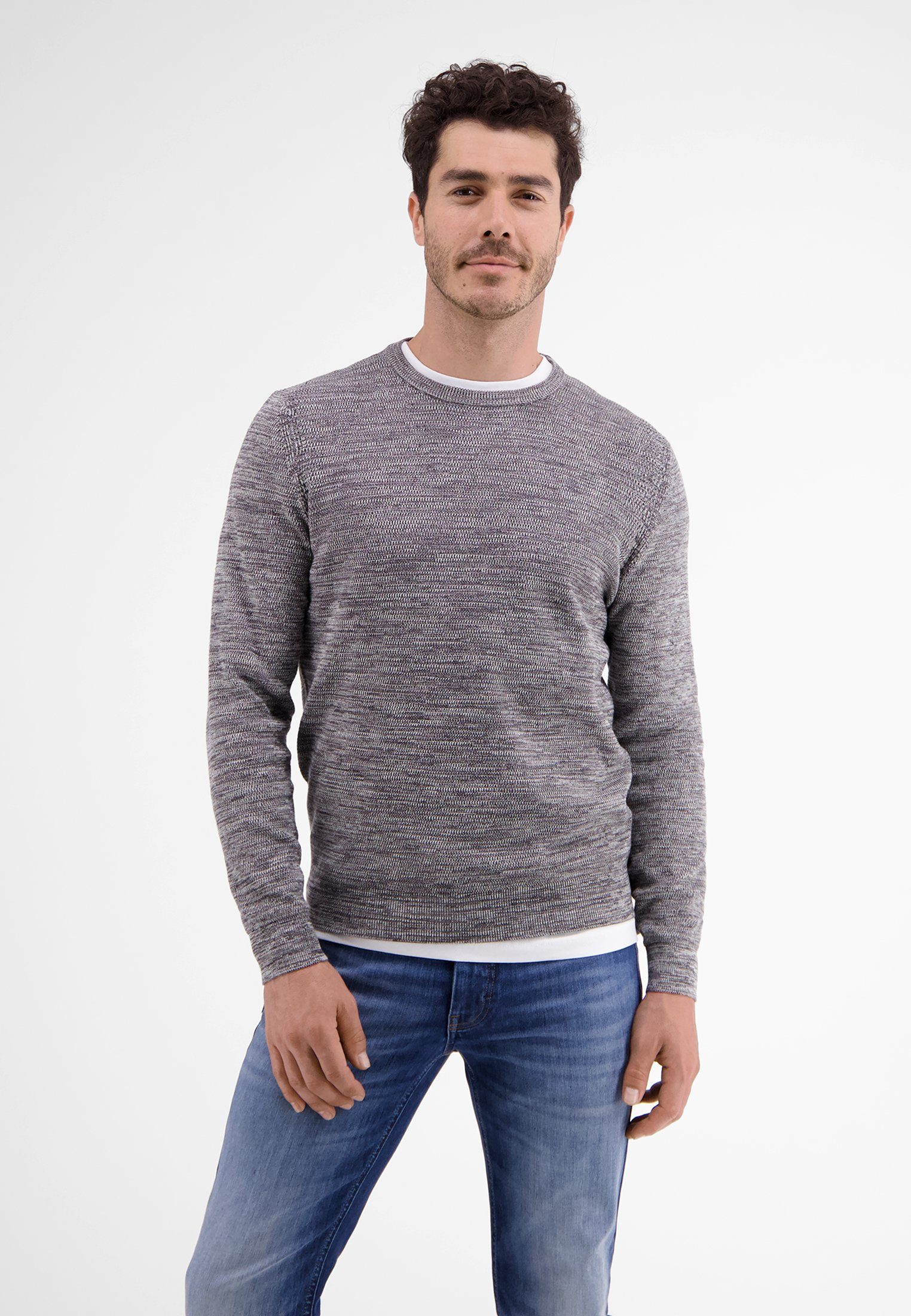 Lerros Gebreide trui LERROS crewneck gebreide pullover