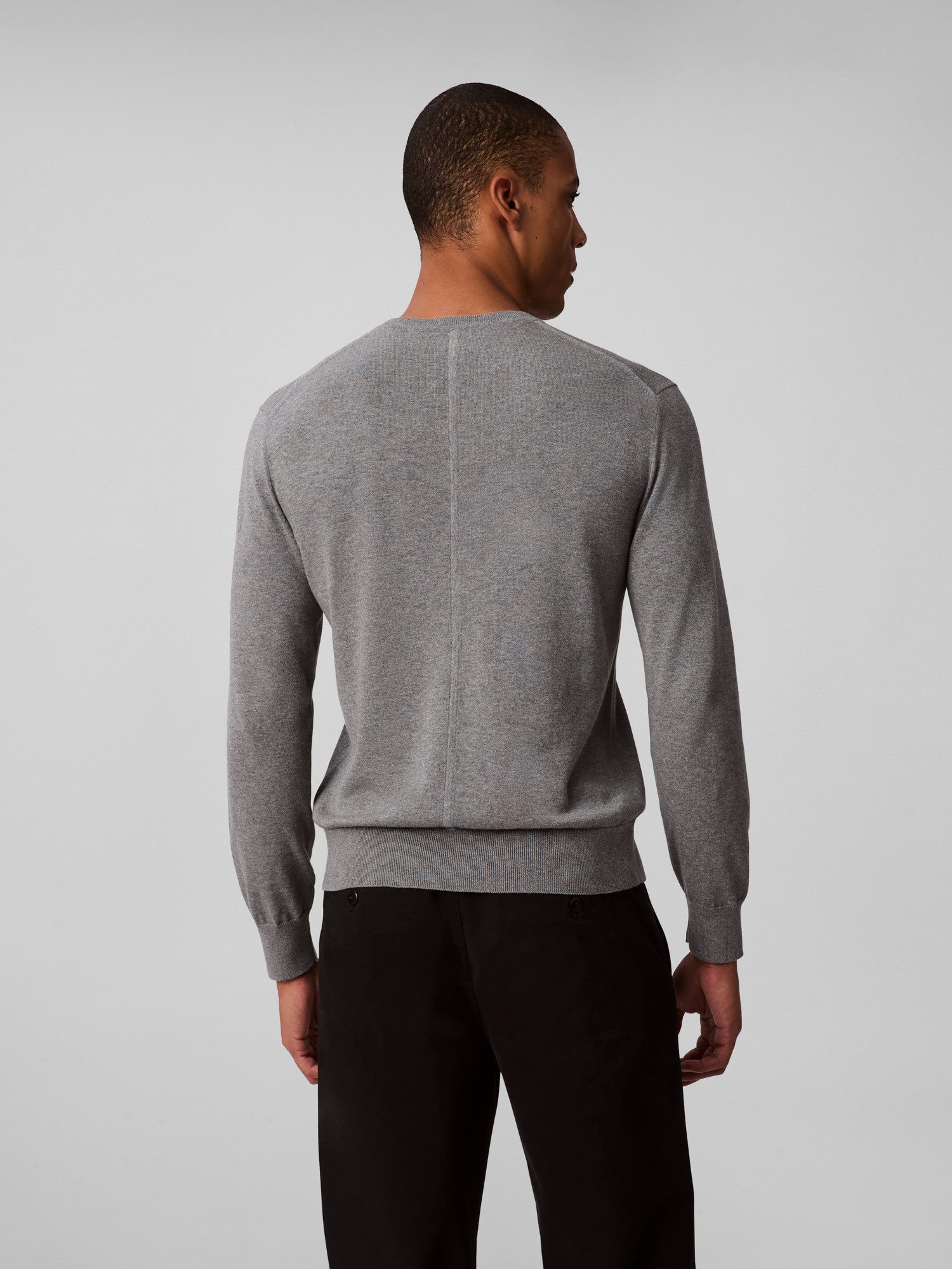 Calvin Klein Gebreide trui LS SUPIMA COTTON CREW 14GG
