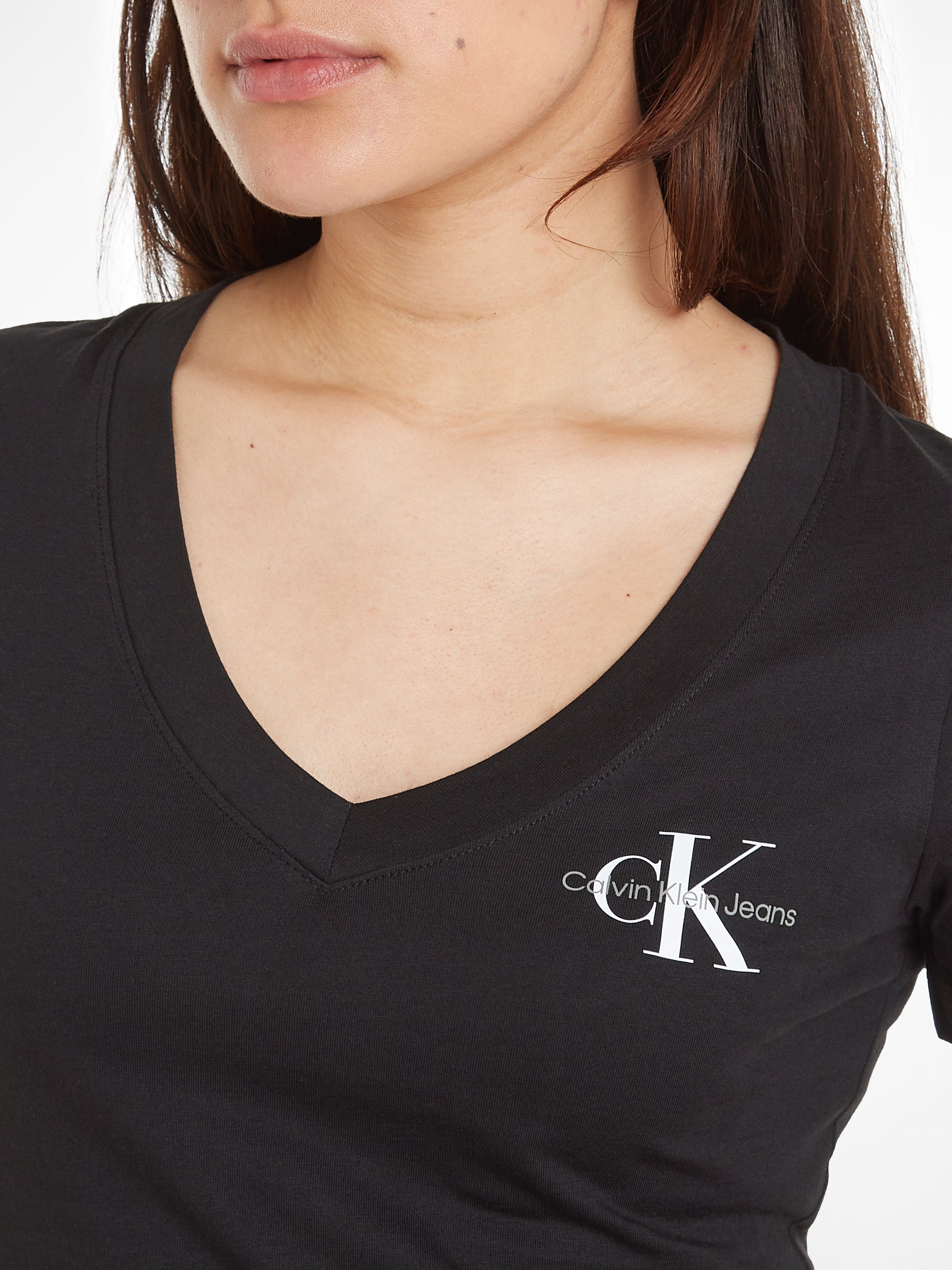Calvin Klein T-shirt 2-PACK MONOLOGO V-NECK TEE (Set van 2)