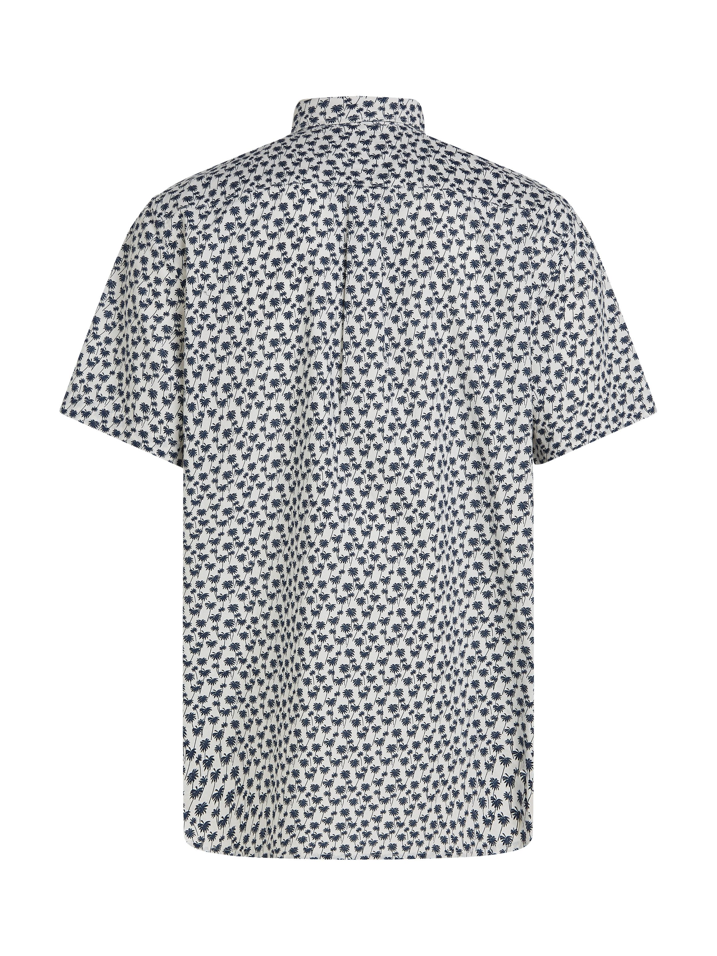 Tommy Hilfiger Overhemd met korte mouwen FLEX POPLIN PALM SS SF SHIRT