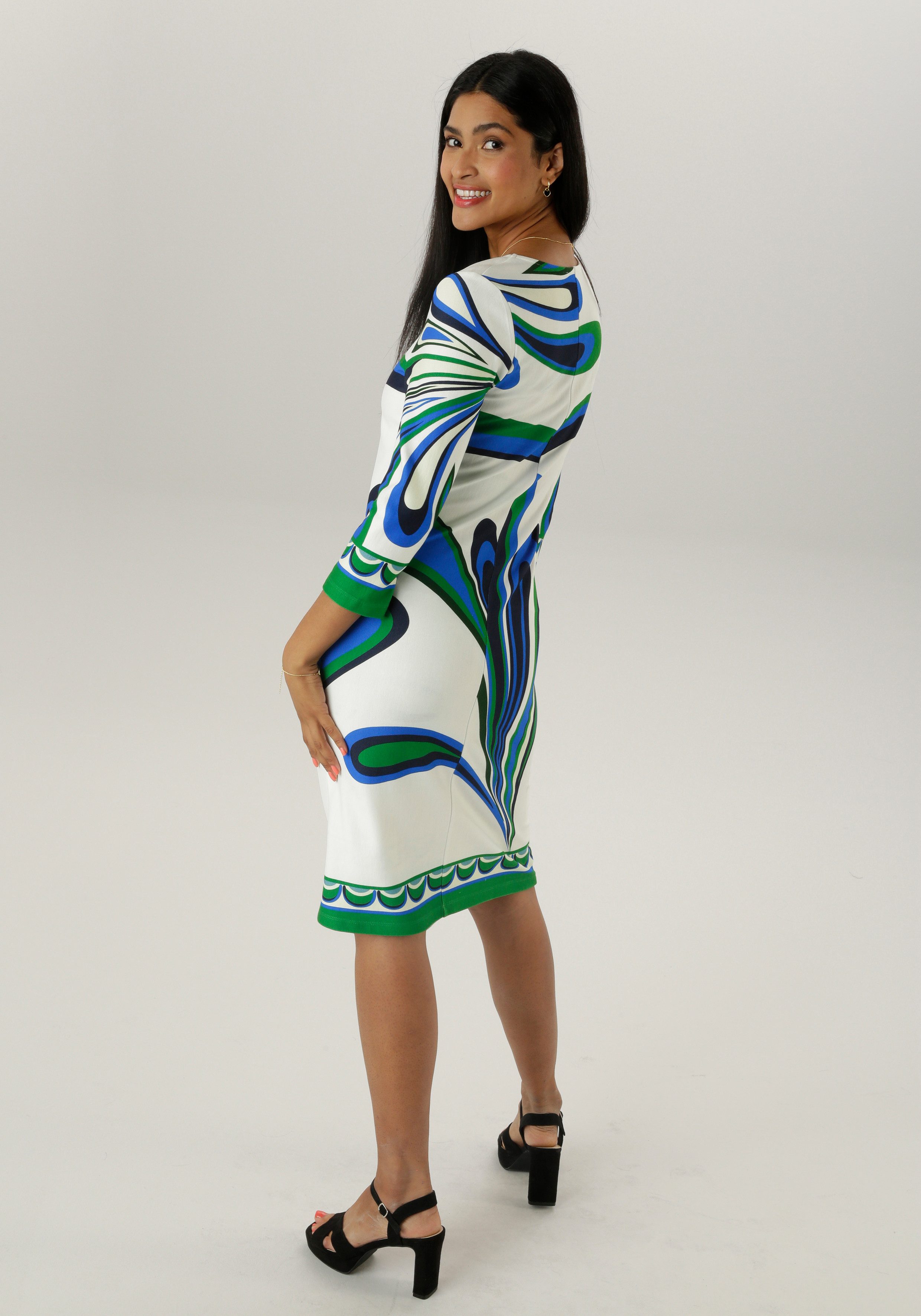 Aniston SELECTED Jerseyjurk met fantasierijke alloverprint