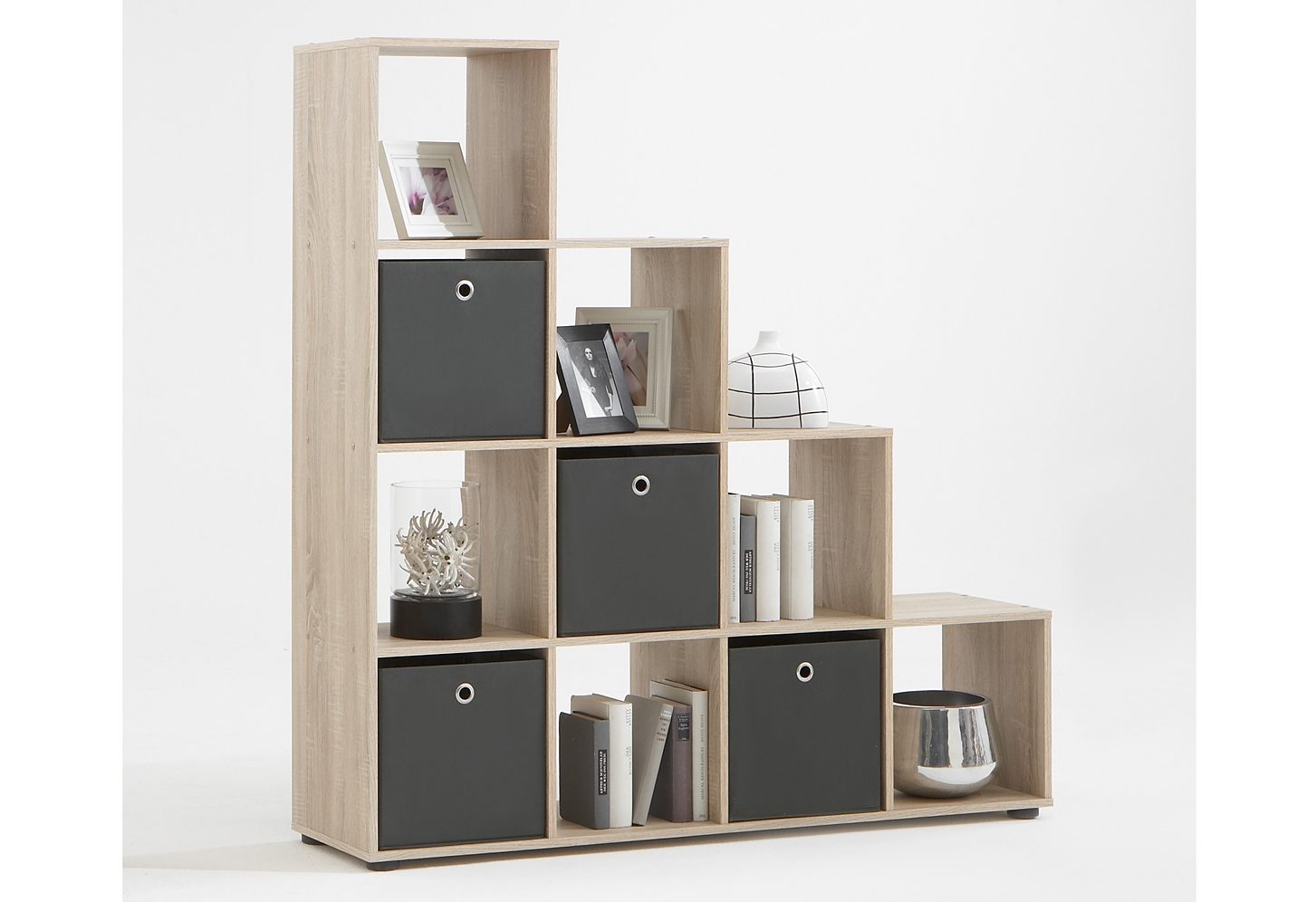 FMD Room divider Mega 2 open kasten beige