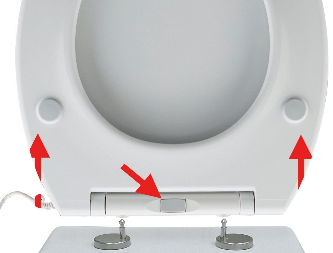ADOB Toiletzitting verwarmd, 4 warmtestanden, softclosemechanisme, afneembaar