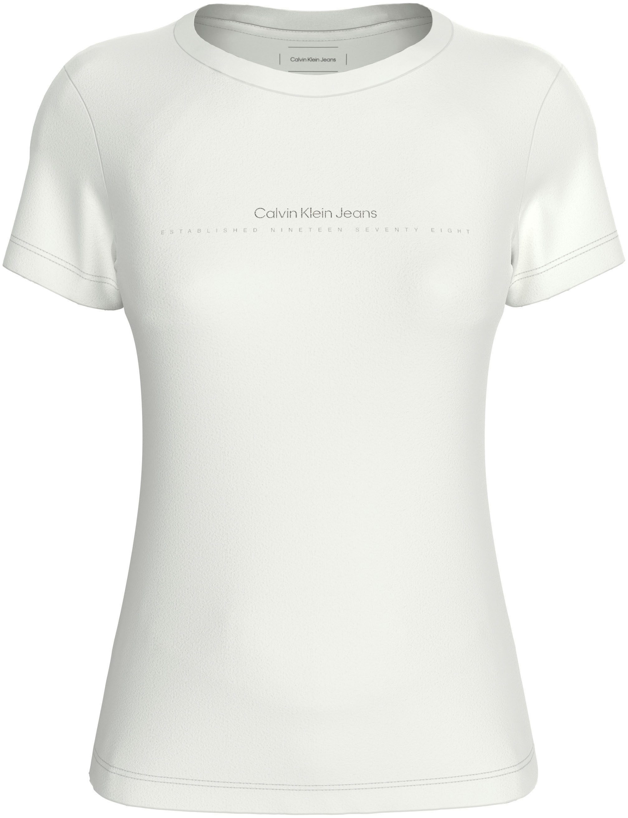 Calvin Klein Shirt met ronde hals INSTITUTIONAL GRAPHIC SLIM TEE