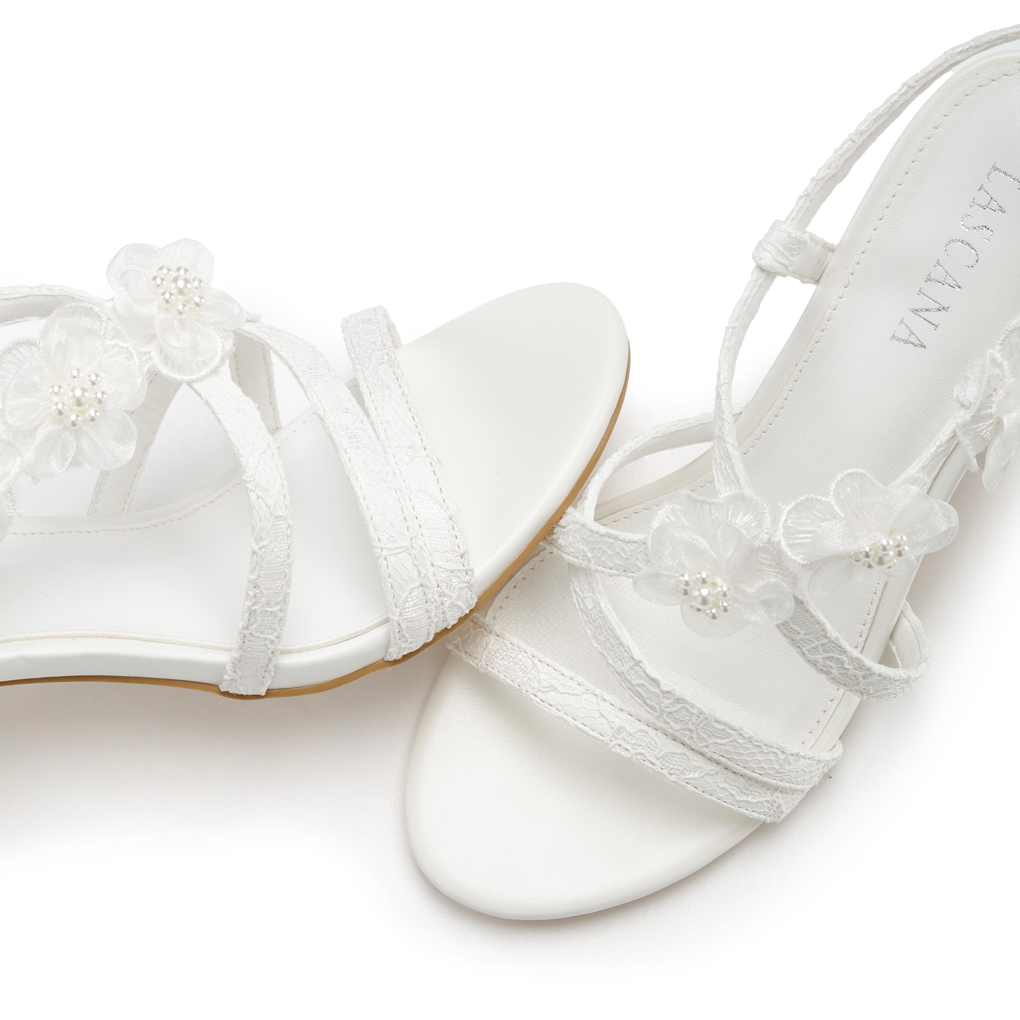 Lascana Highheel sandaaltjes Zomerschoen , romantische sandaal