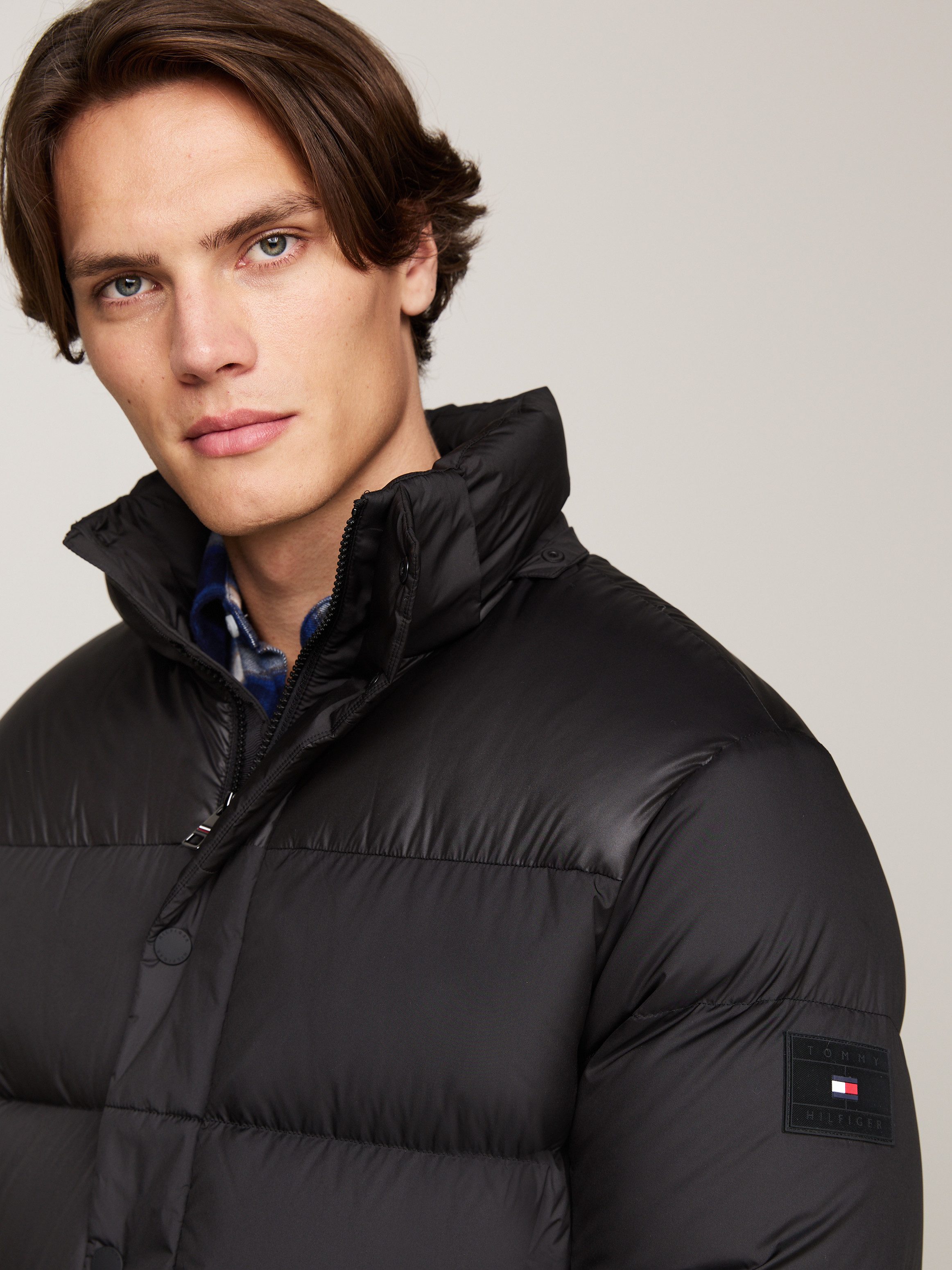 Tommy Hilfiger Gewatteerde jas MIX DOWN HOODED PUFFER JACKET