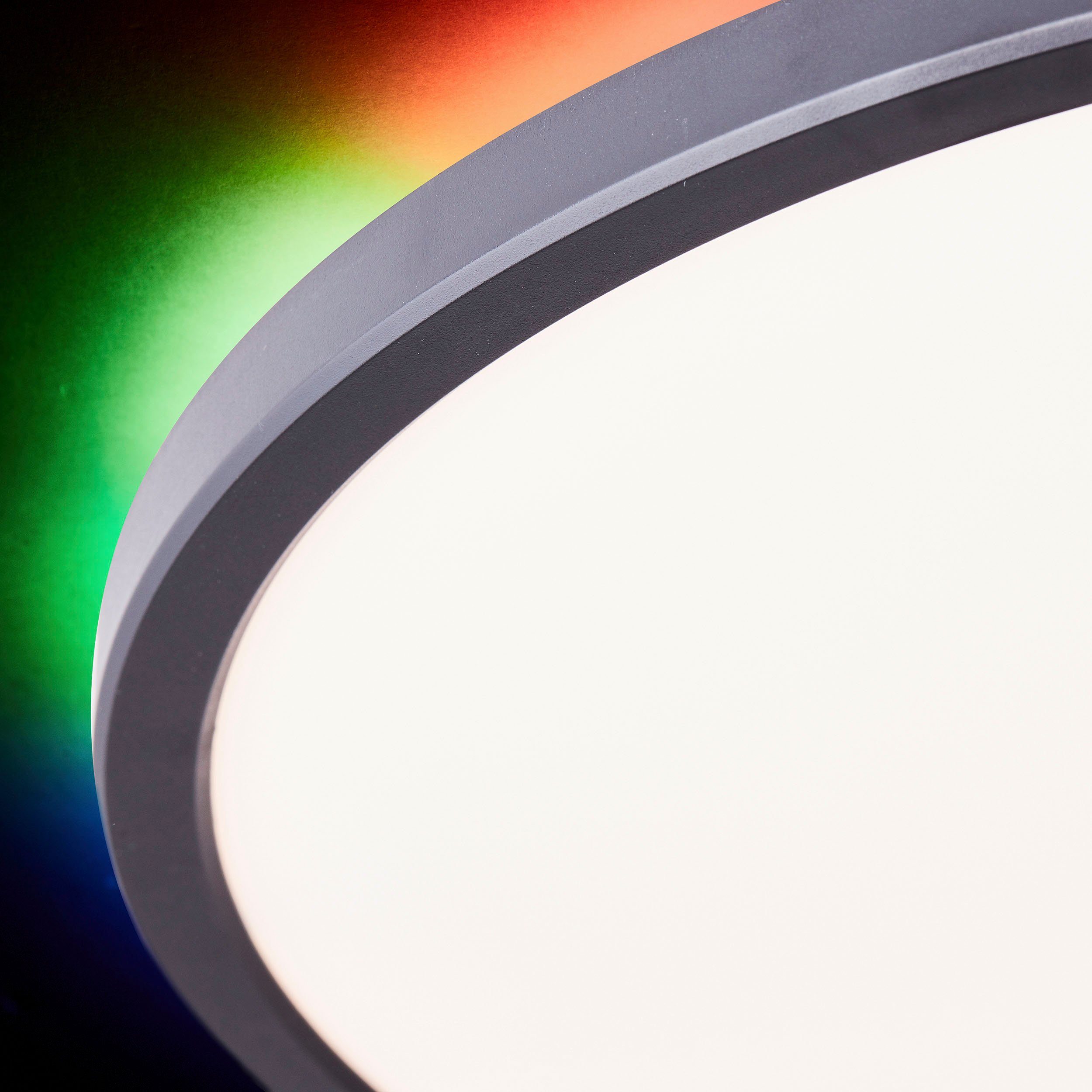 my home Led-plafondlamp Elliot Ø 42 cm, 2400 lumen, 3000-6500 Kelvin, wit/zwart (1 stuk)
