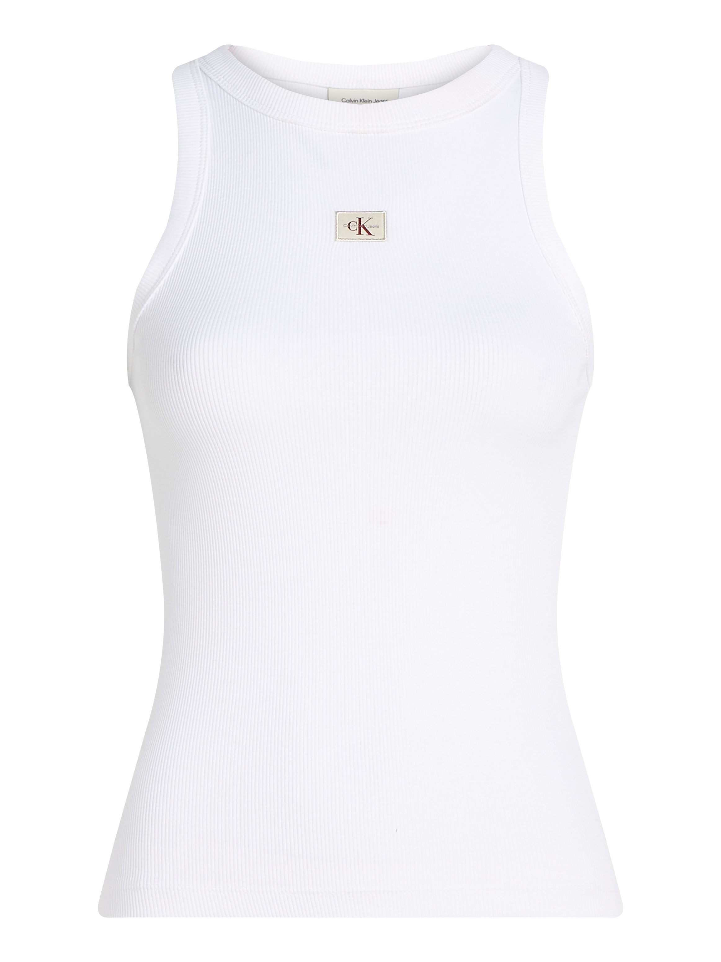 Calvin Klein Tanktop WOVEN LABEL RIB TANK TOP