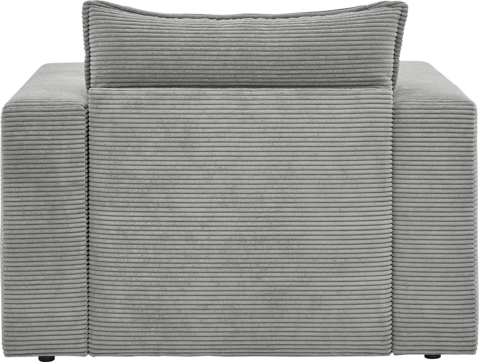 Places of Style Fauteuil PIAGGE Hoogwaardige cord- passend bij de serie PIAGGE