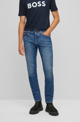 Boss Orange Tapered fit jeans met stretch model 'Taber'