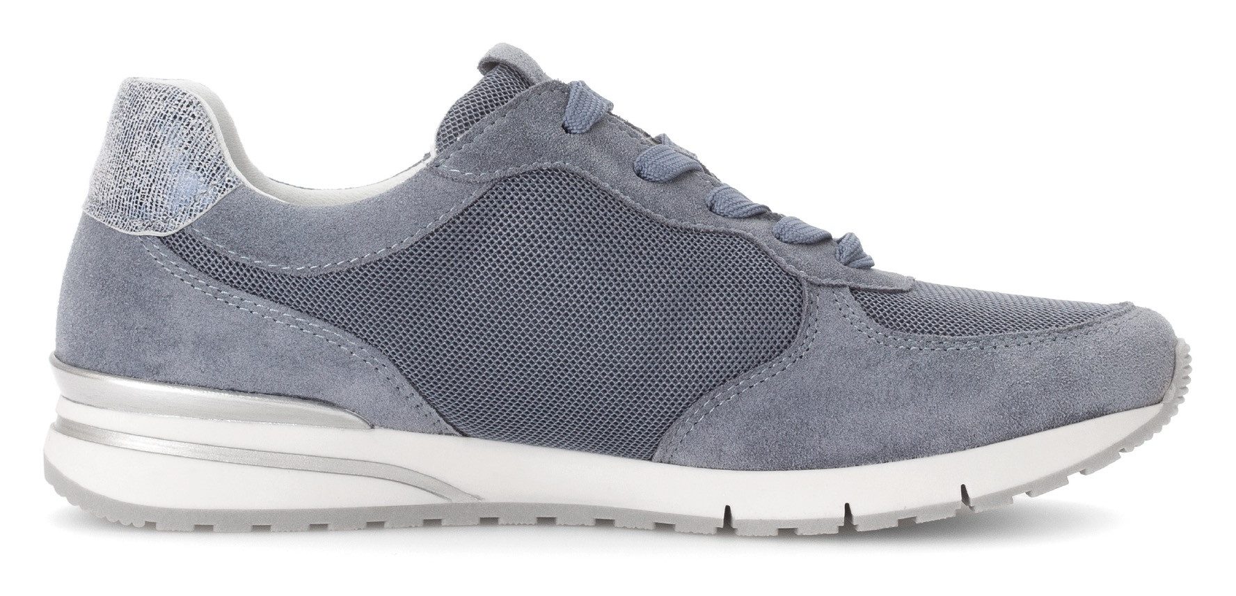 Gabor Sneakers met sleehak Florence , vrijetijdsschoen, lage schoen, veterschoen in comfortwijdte g (=breed)