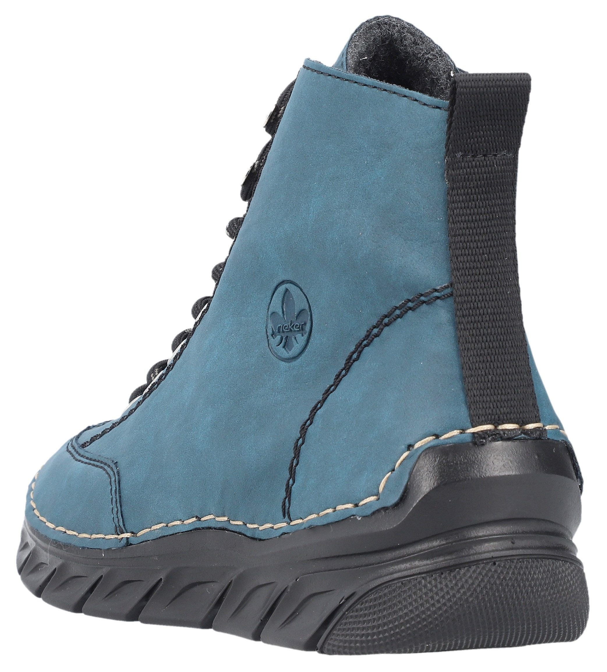 Rieker Sneakers vrijetijdsschoen, lage schoen, veterschoen met binnenrits