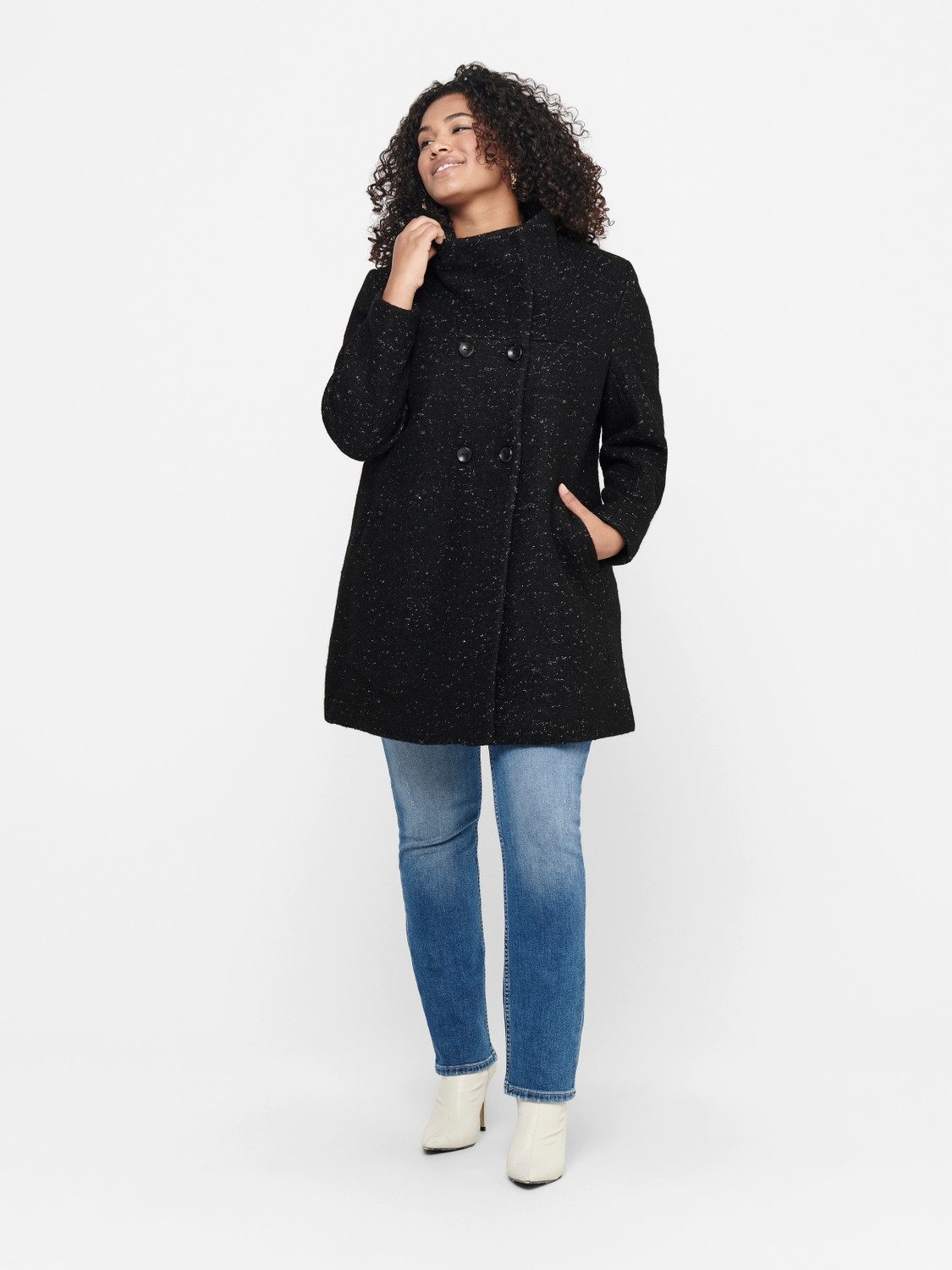ONLY CARMAKOMA Korte jas CARNEWSOPHIA WOOL COAT OTW
