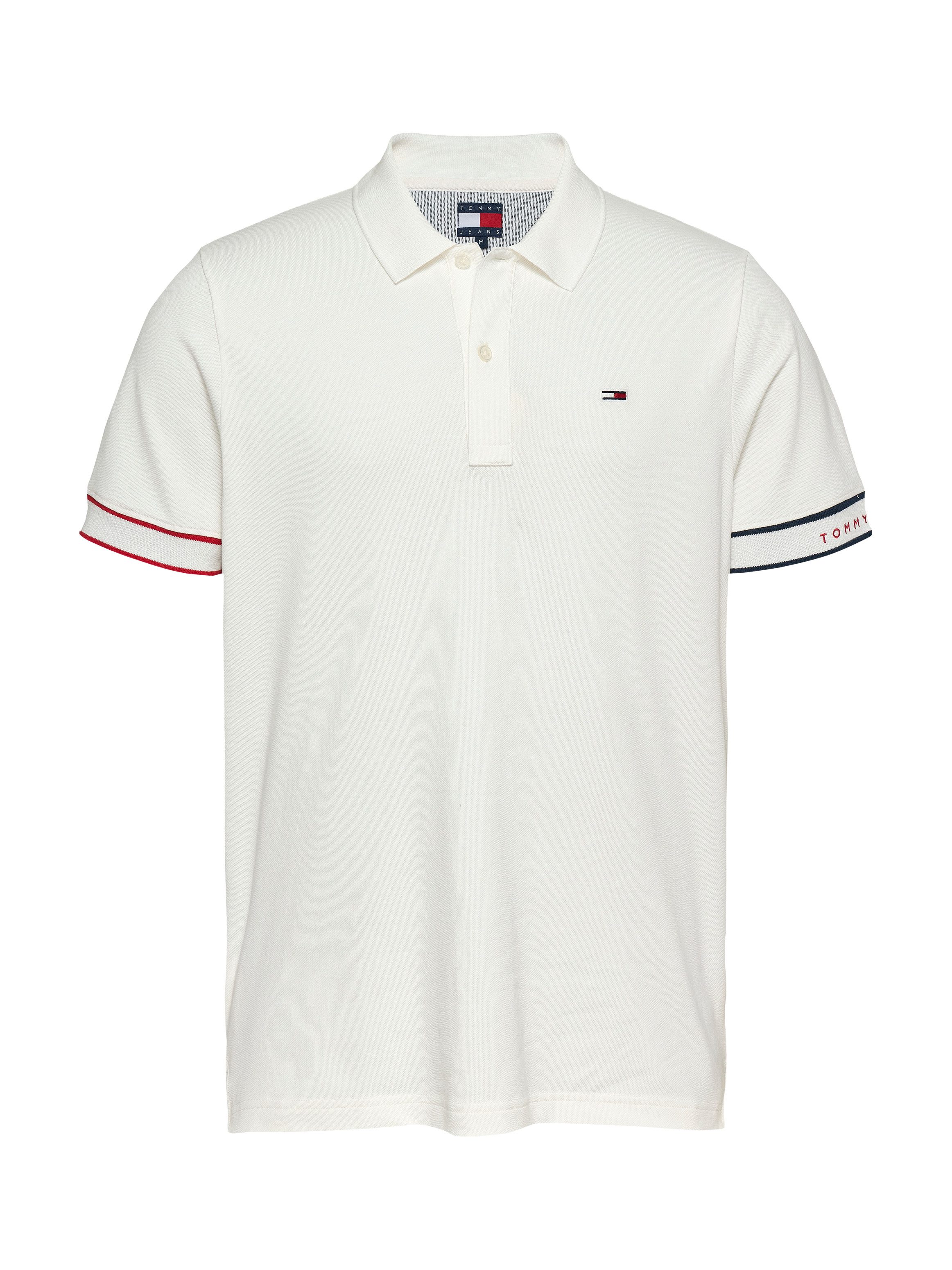 TOMMY JEANS Poloshirt TJM SLIM FLAG CUFF POLO EXT