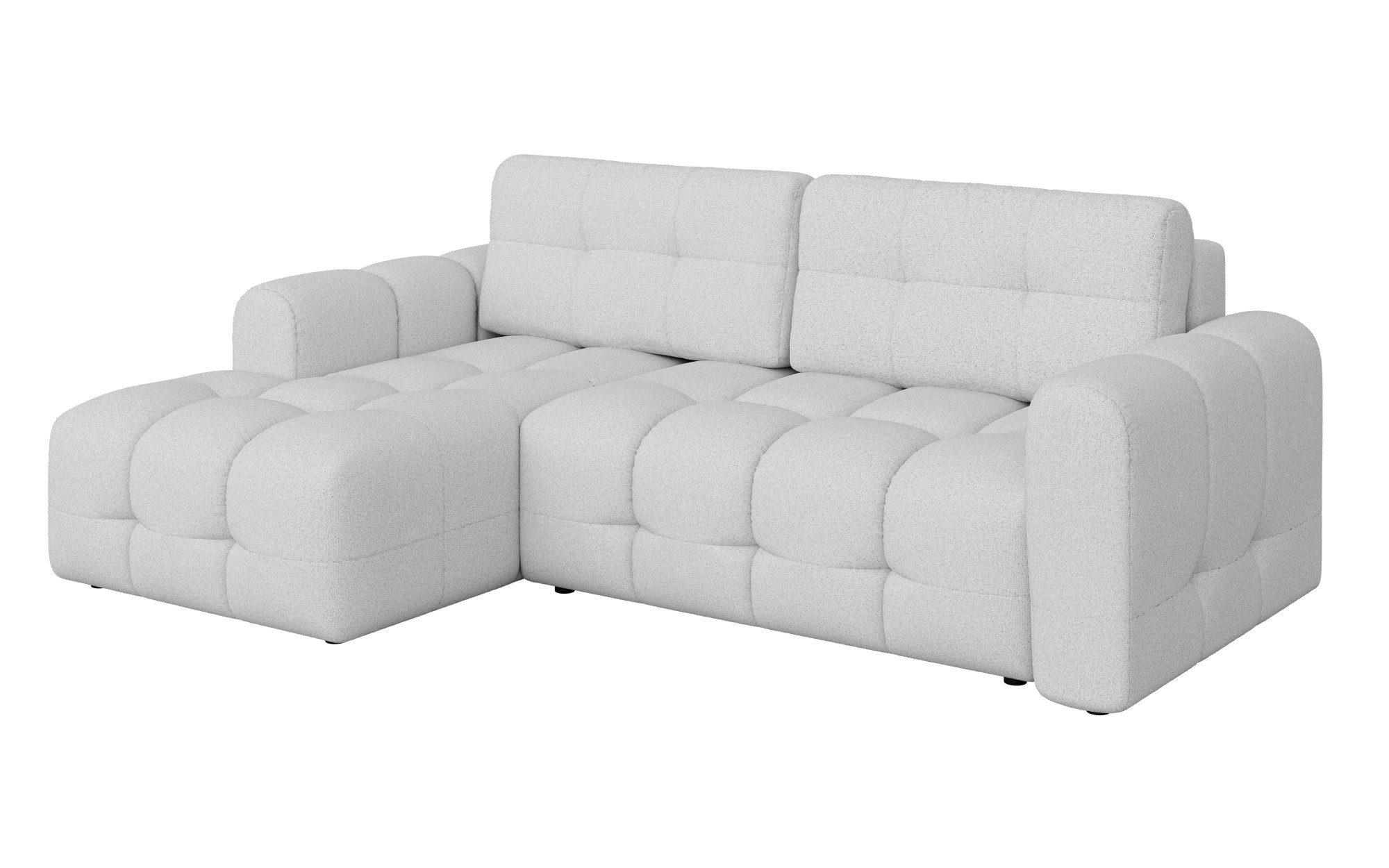 INOSIGN Hoekbank Manilla, optioneel met bedfunctie, B/D/H 265/170/91 cm L-vorm met recamiere rechts/links bestelbaar, golfondersteuning