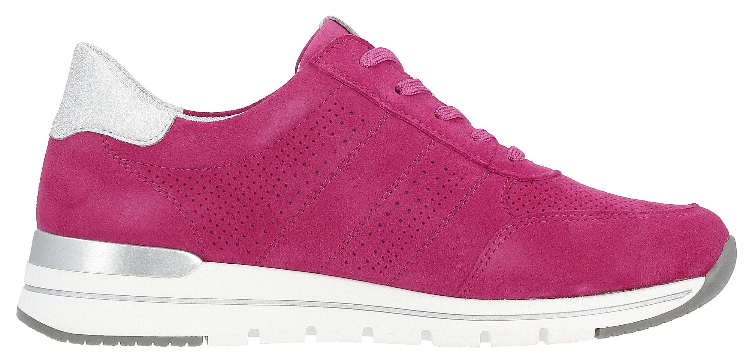 Remonte Sneakers met sleehak met praktische verwisselbare binnenzool, vrijetijdsschoen, lage schoen, veterschoen